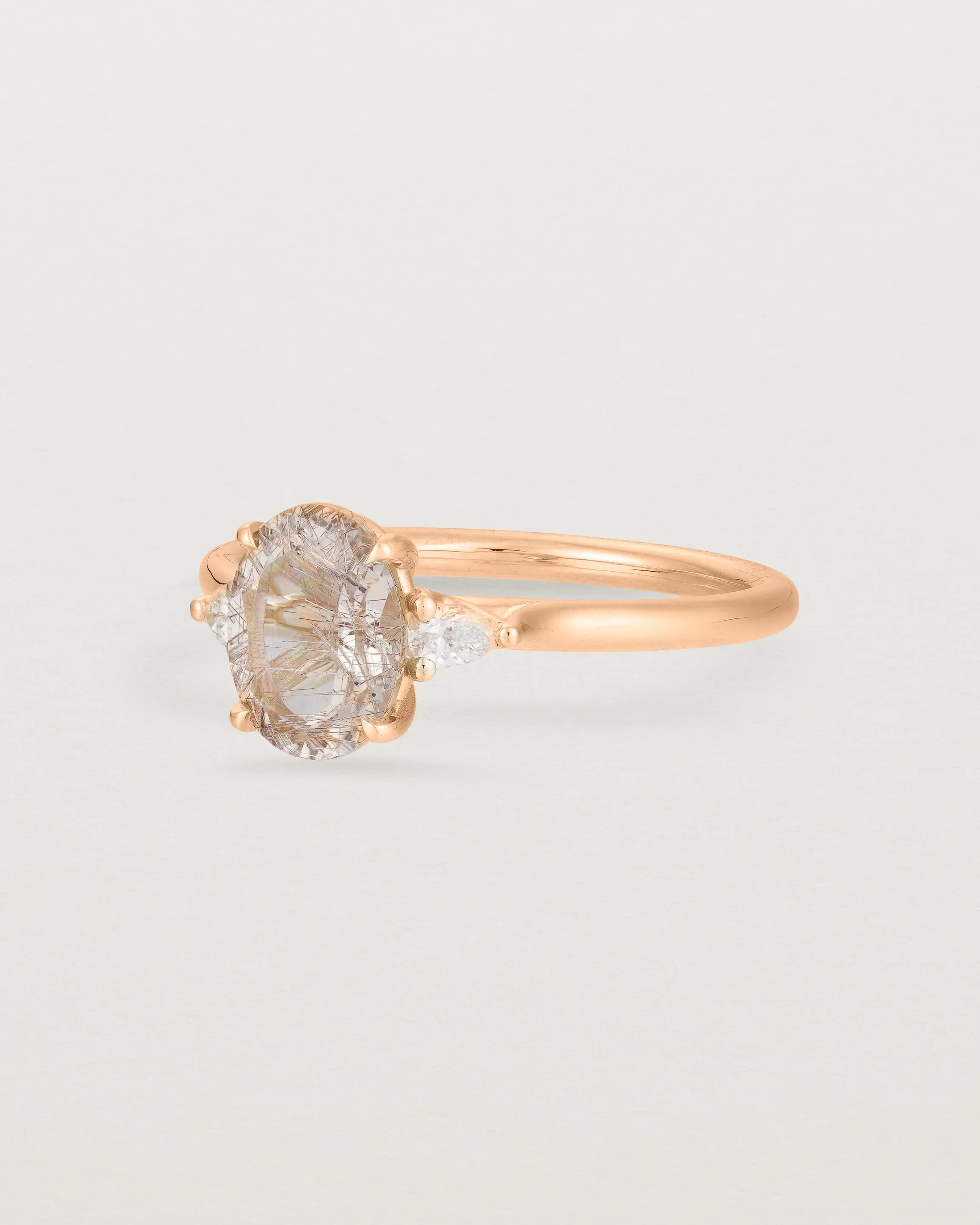 Delphine Ring | Rutilated Quartz & Diamonds