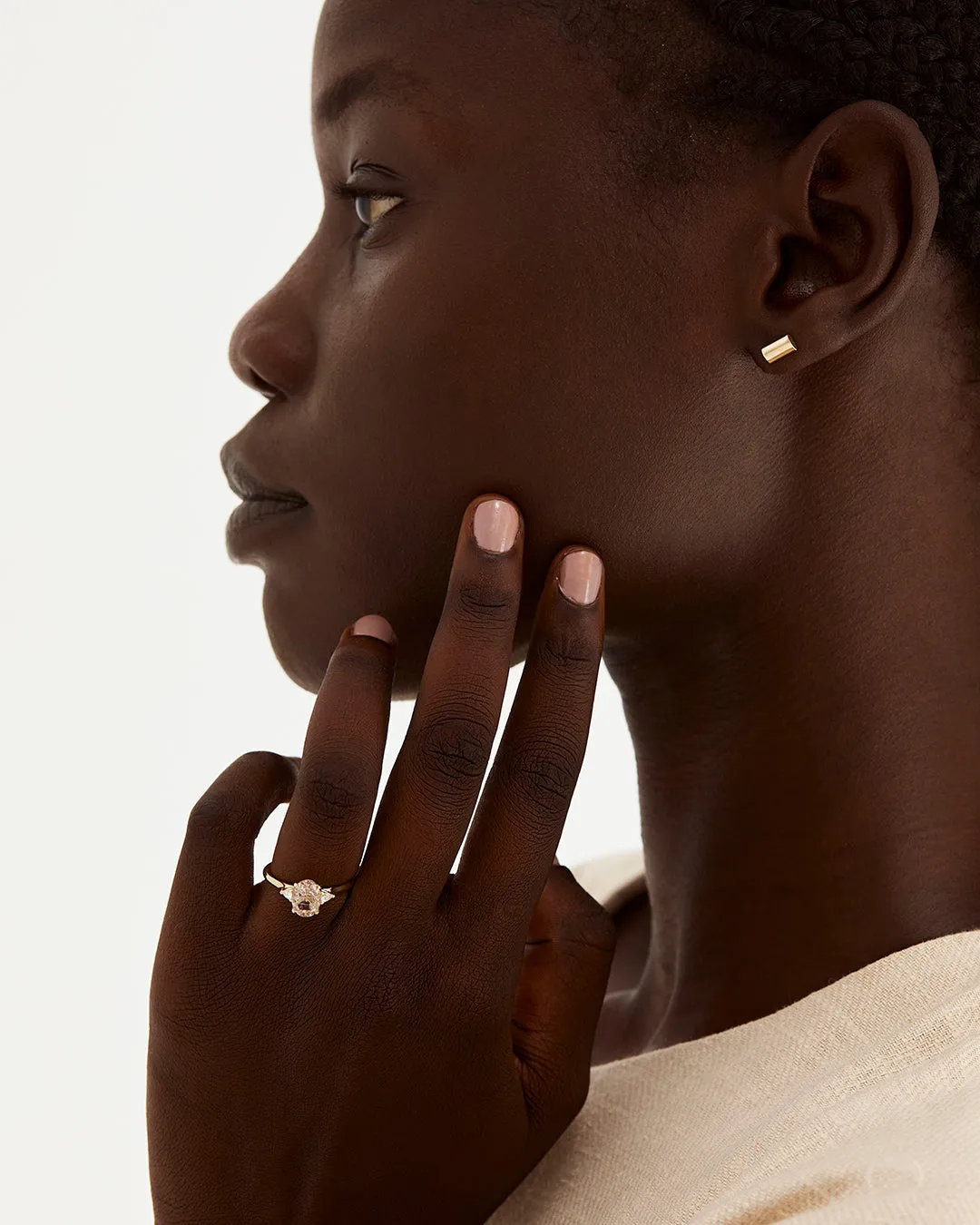 Delphine Ring | Rutilated Quartz & Diamonds
