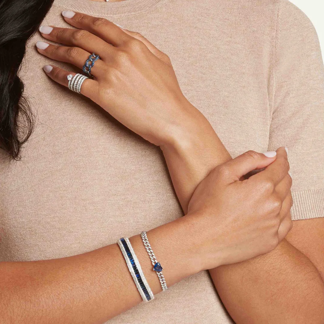 DIAMOND SPIRAL HEART PINKY RING