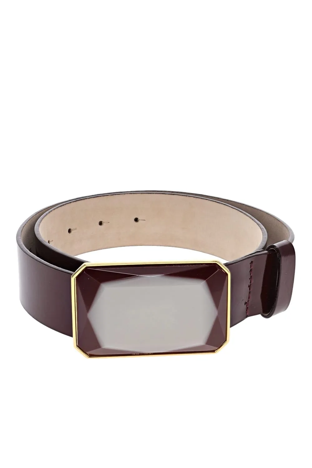 Dora Wine Stone Embellished Belt