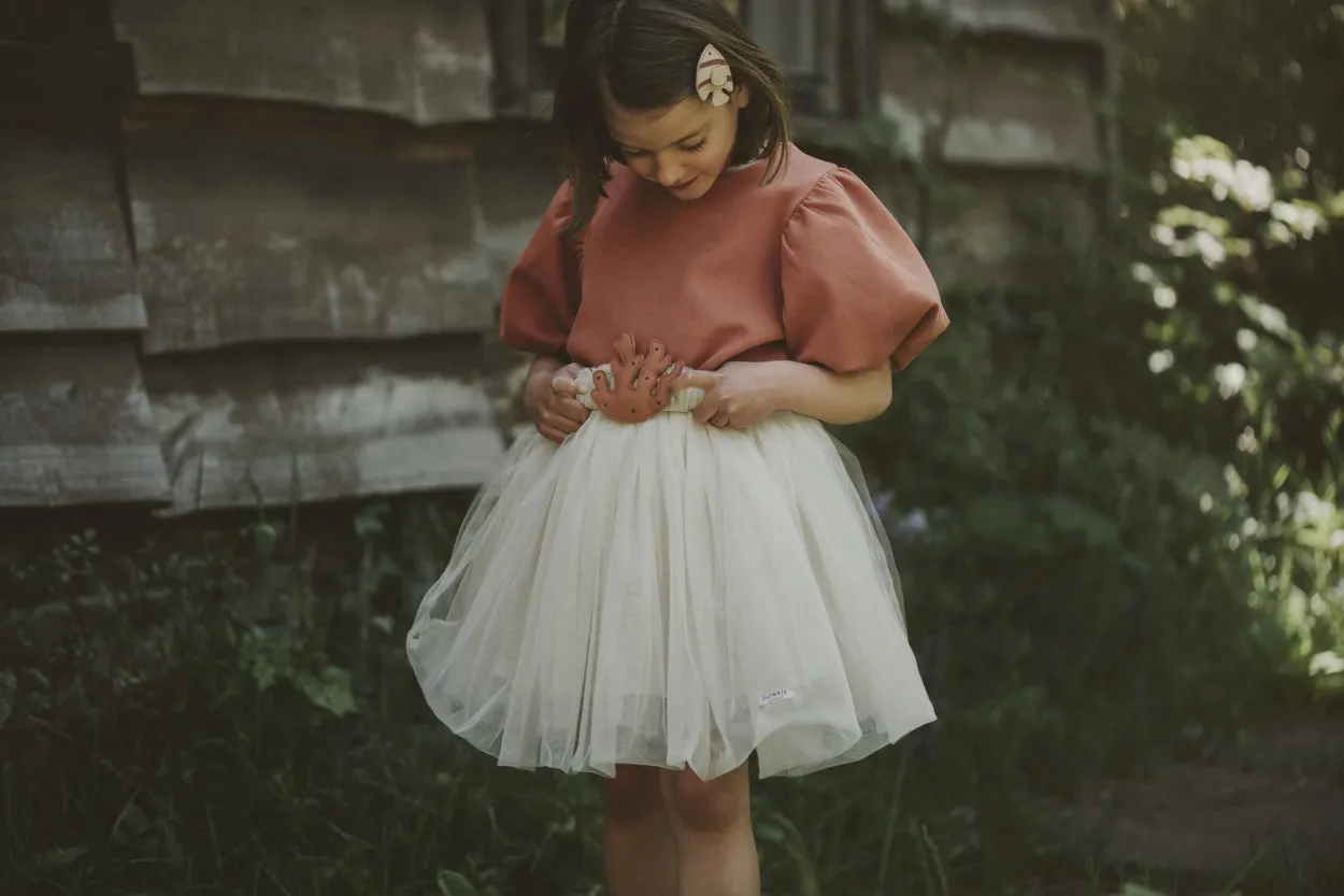 Ella Belt | Coral | Walnut Nubuck