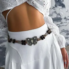 Ethnic Style Belt Women Belt Vintage Bohemian Beads