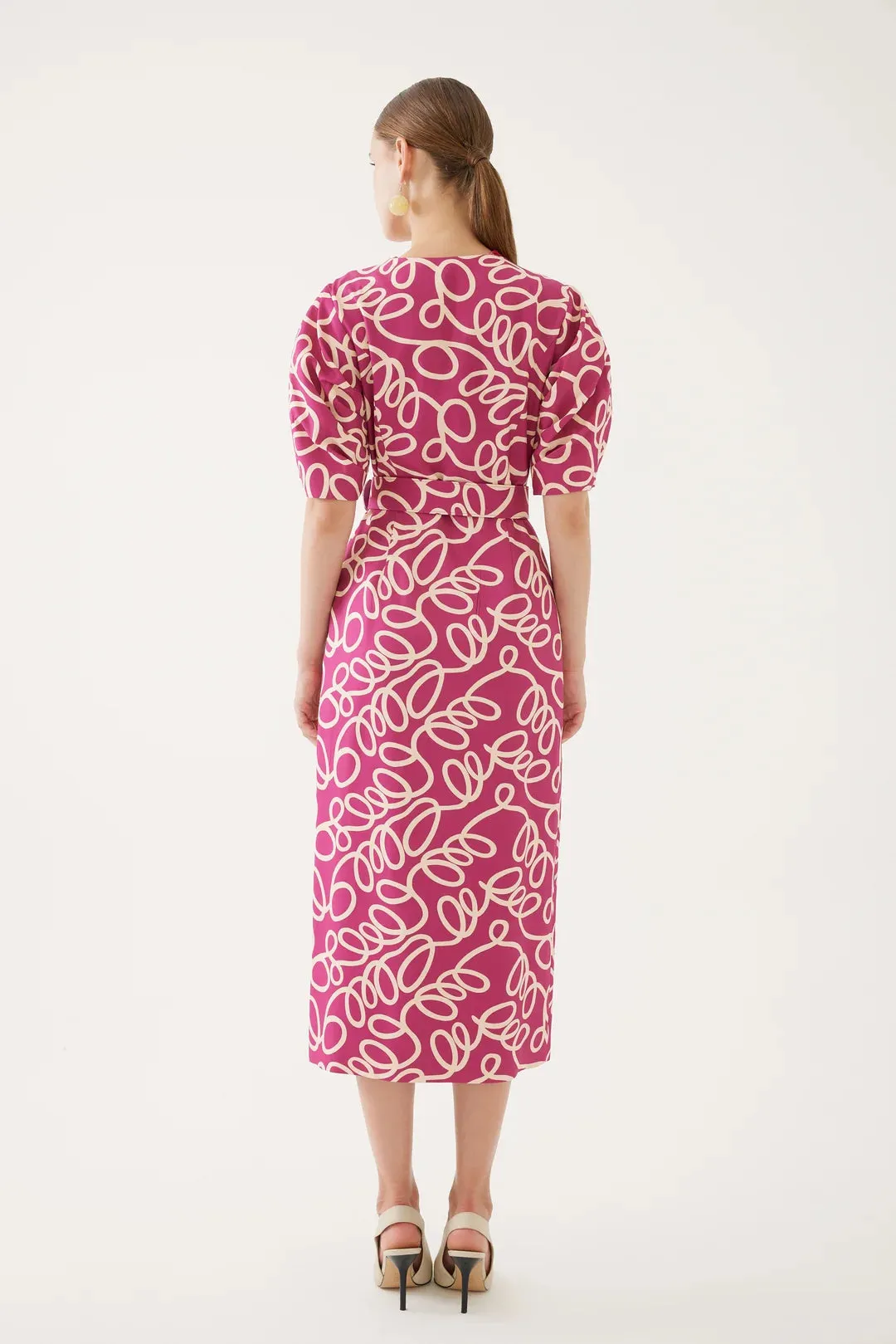 Exquise 4218037 Fuchsia Swirl Dress