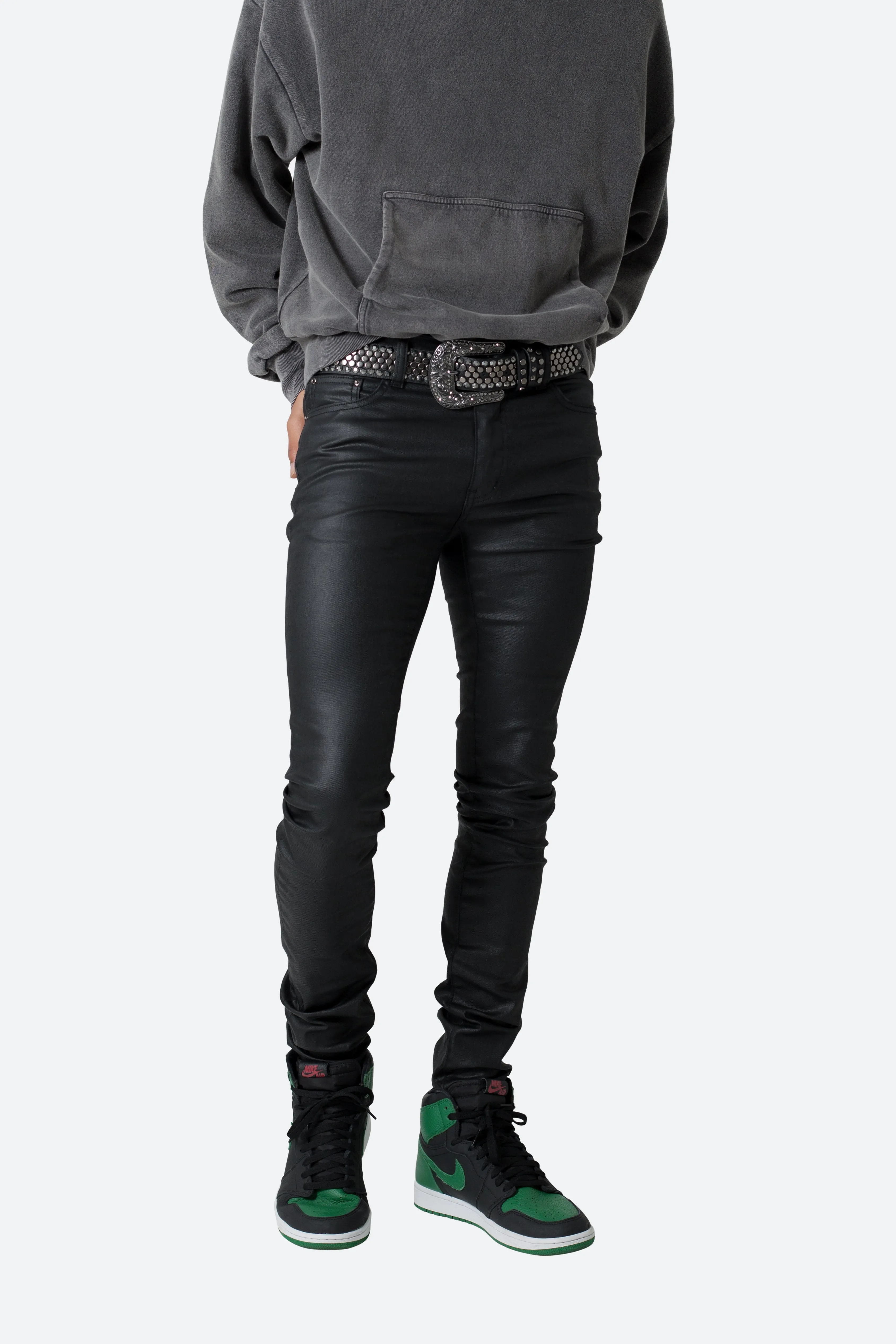 Flathead Metal Studded Belt - Black