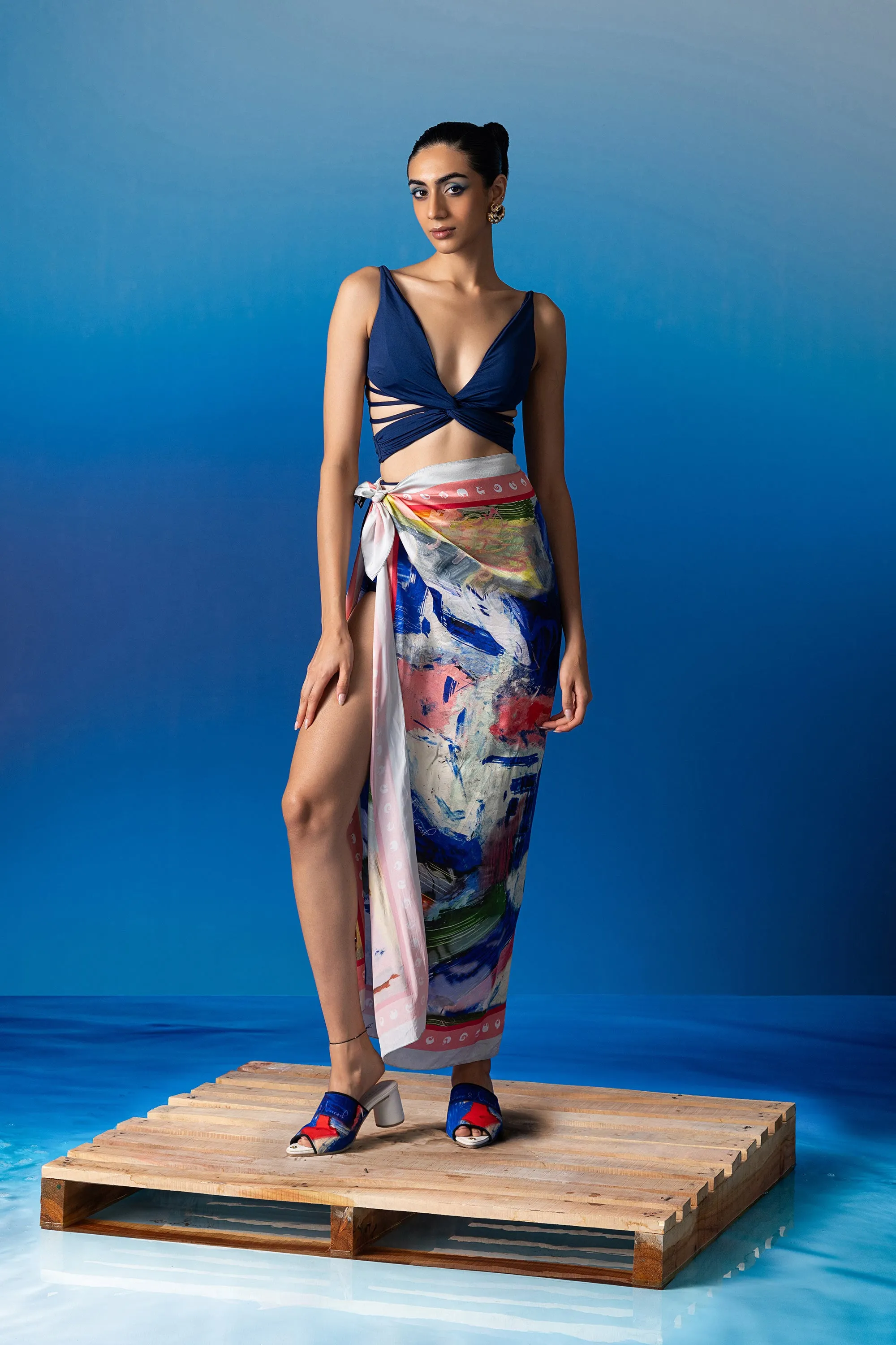 Foxfires Silk IconoScarf
