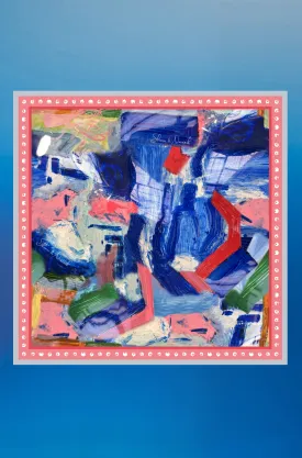 Foxfires Silk IconoScarf