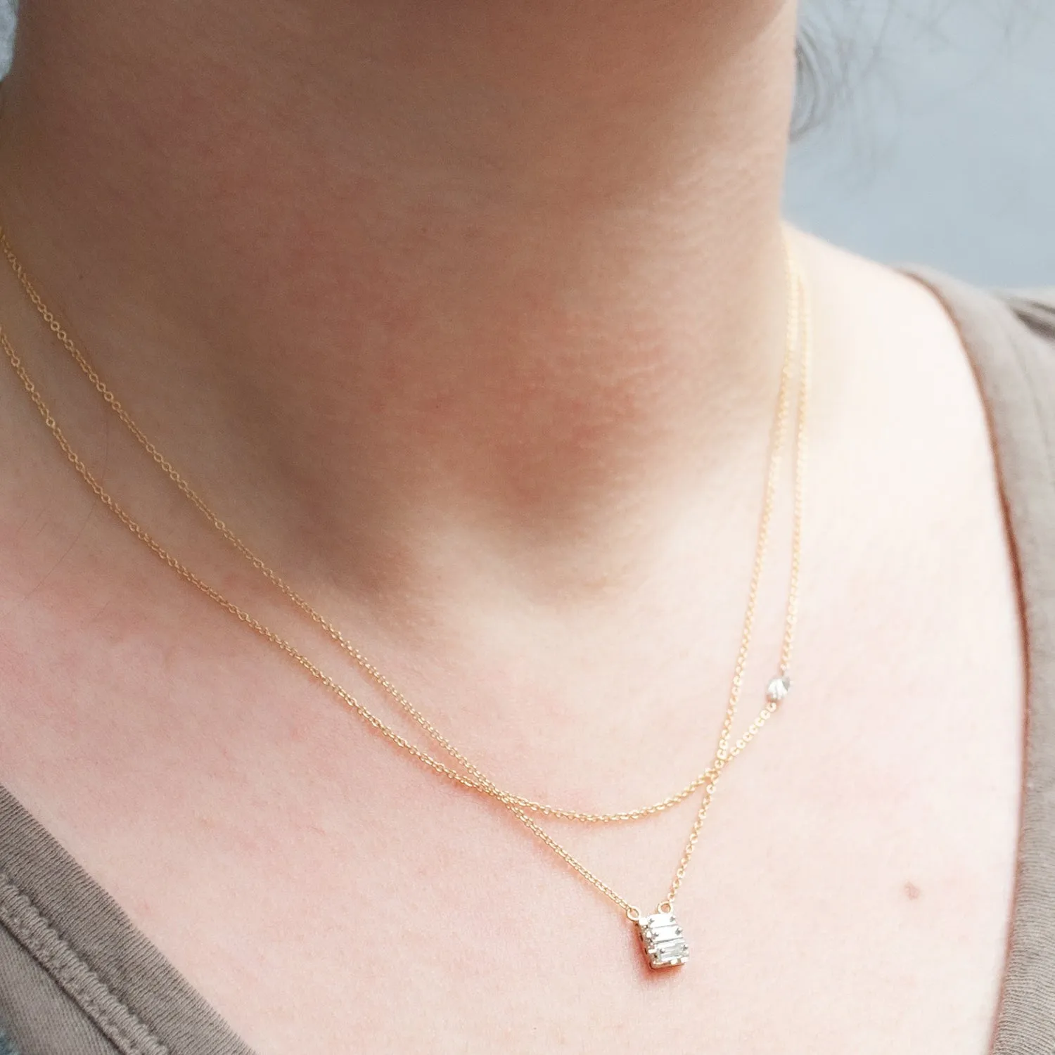 Free Set Marquise Diamond Necklace