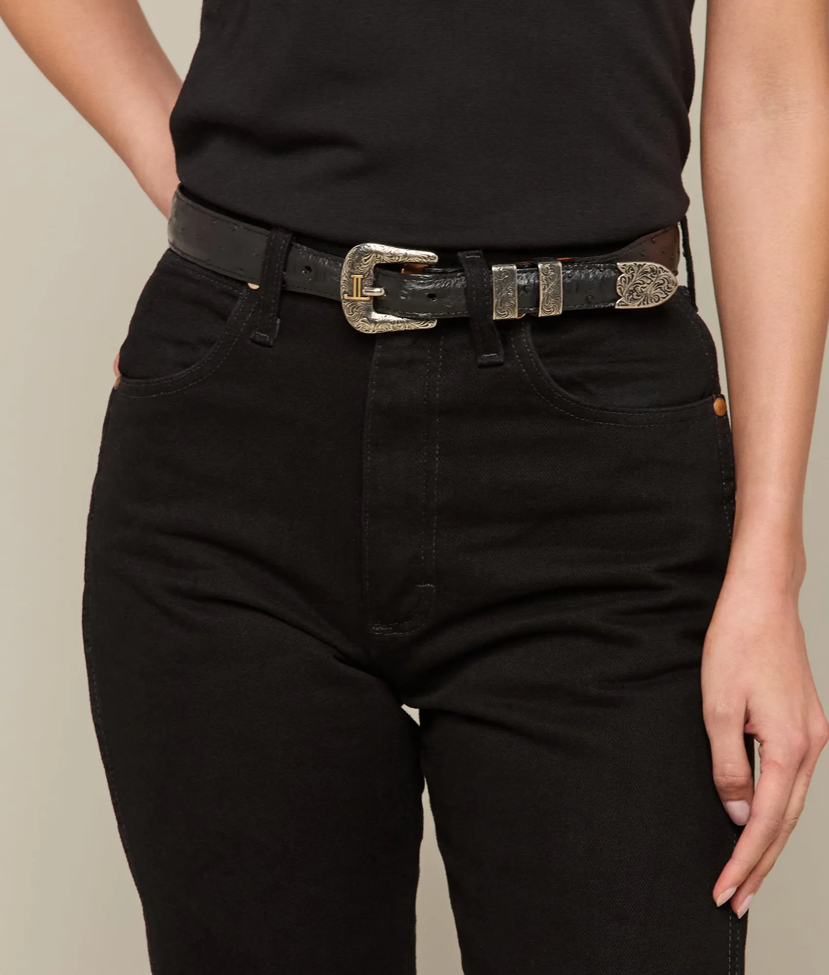 Full Quill Ostrich Tapered :: Black