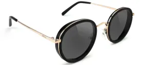 GLASSY LINCOLN POLARIZED SUNGLASSES - BLACK GOLD