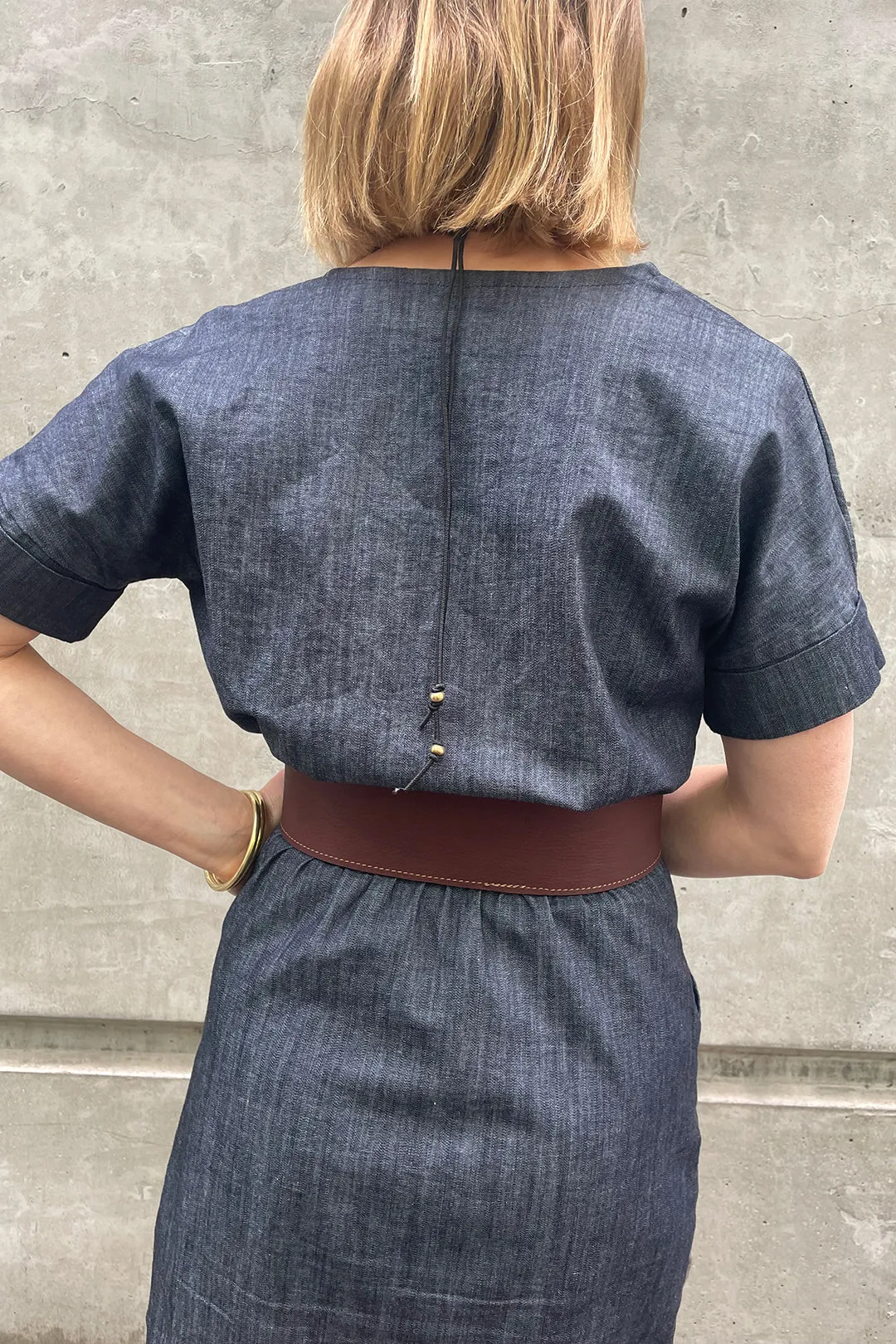 Grommet Belt - Lemon/Espresso