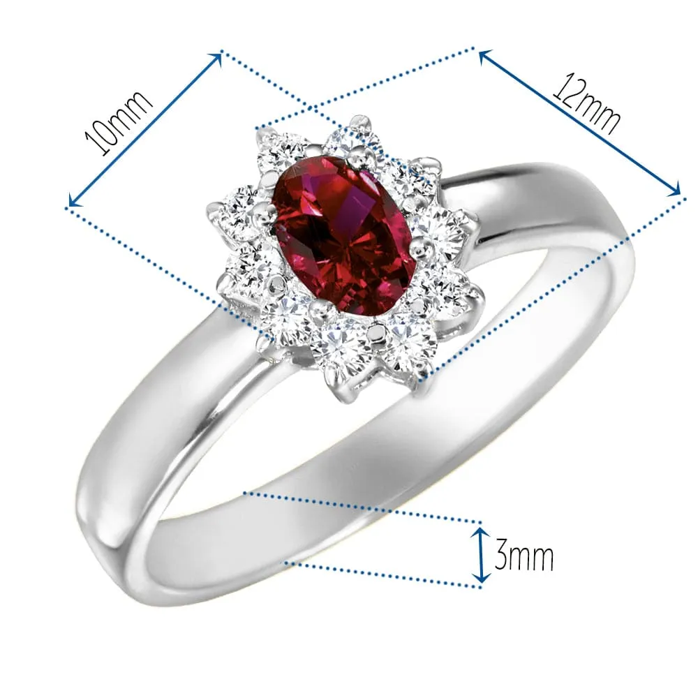 Exquisite Imperial Tru-Ruby Engagement Ring