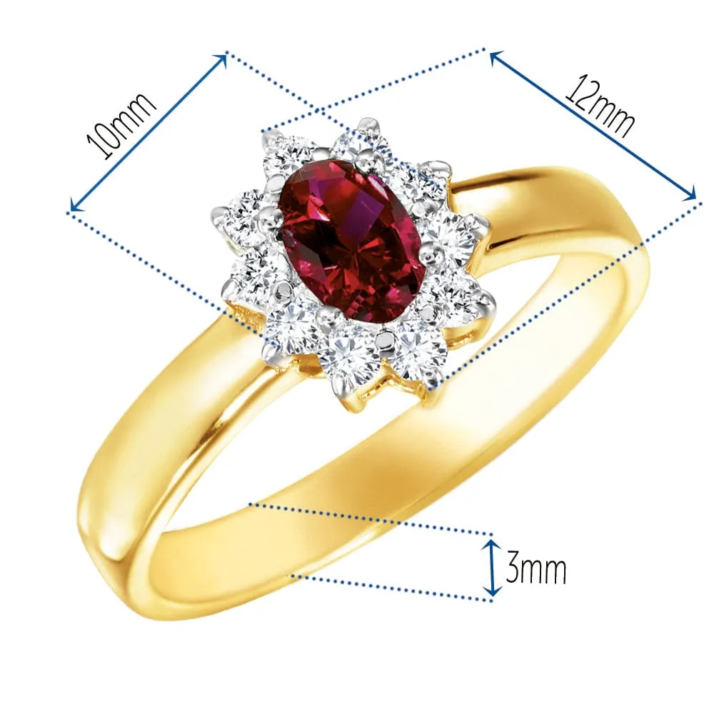Exquisite Imperial Tru-Ruby Engagement Ring