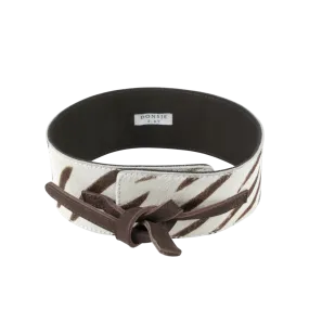 Isah Belt | Zebra | Zebra Striped Cow Hair