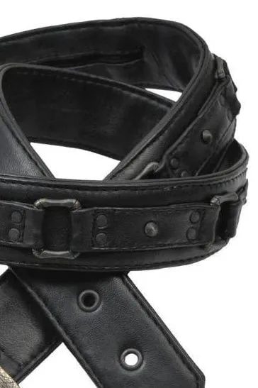 Jan Hilmer Leather Square Ring Belt
