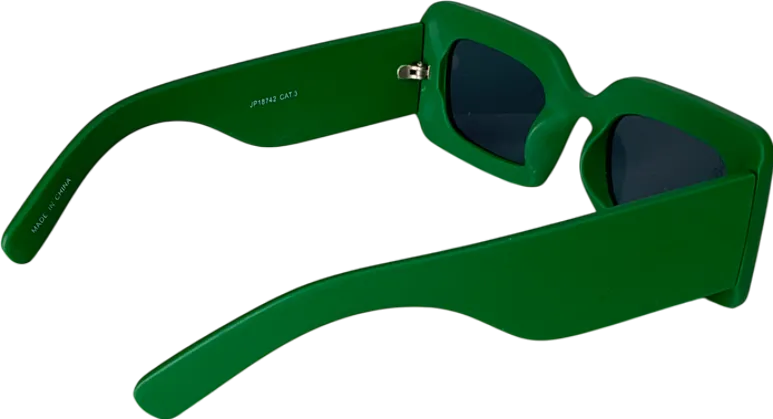 jeepers peepers Chunky Rectangle Frames In Green One Size