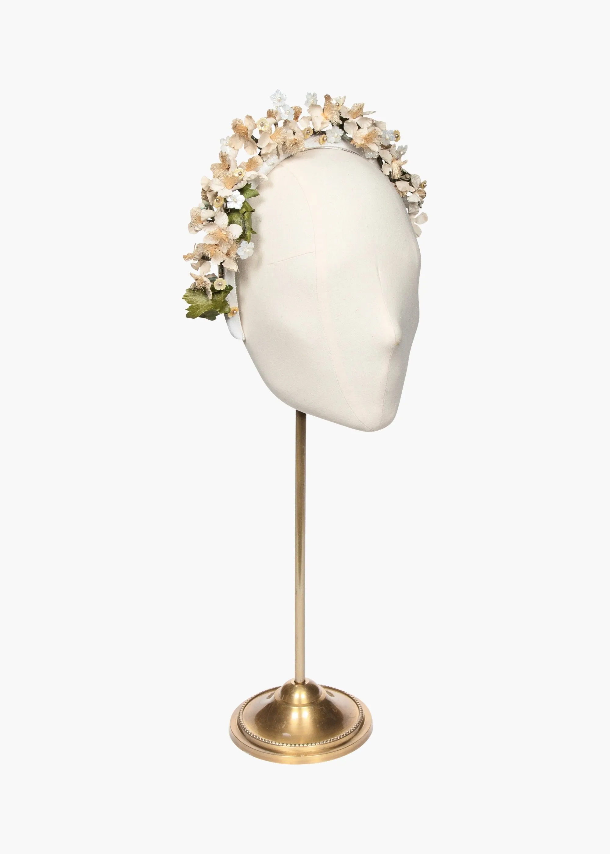 Jennifer Behr x New York Vintage Elena Headband -- Cream