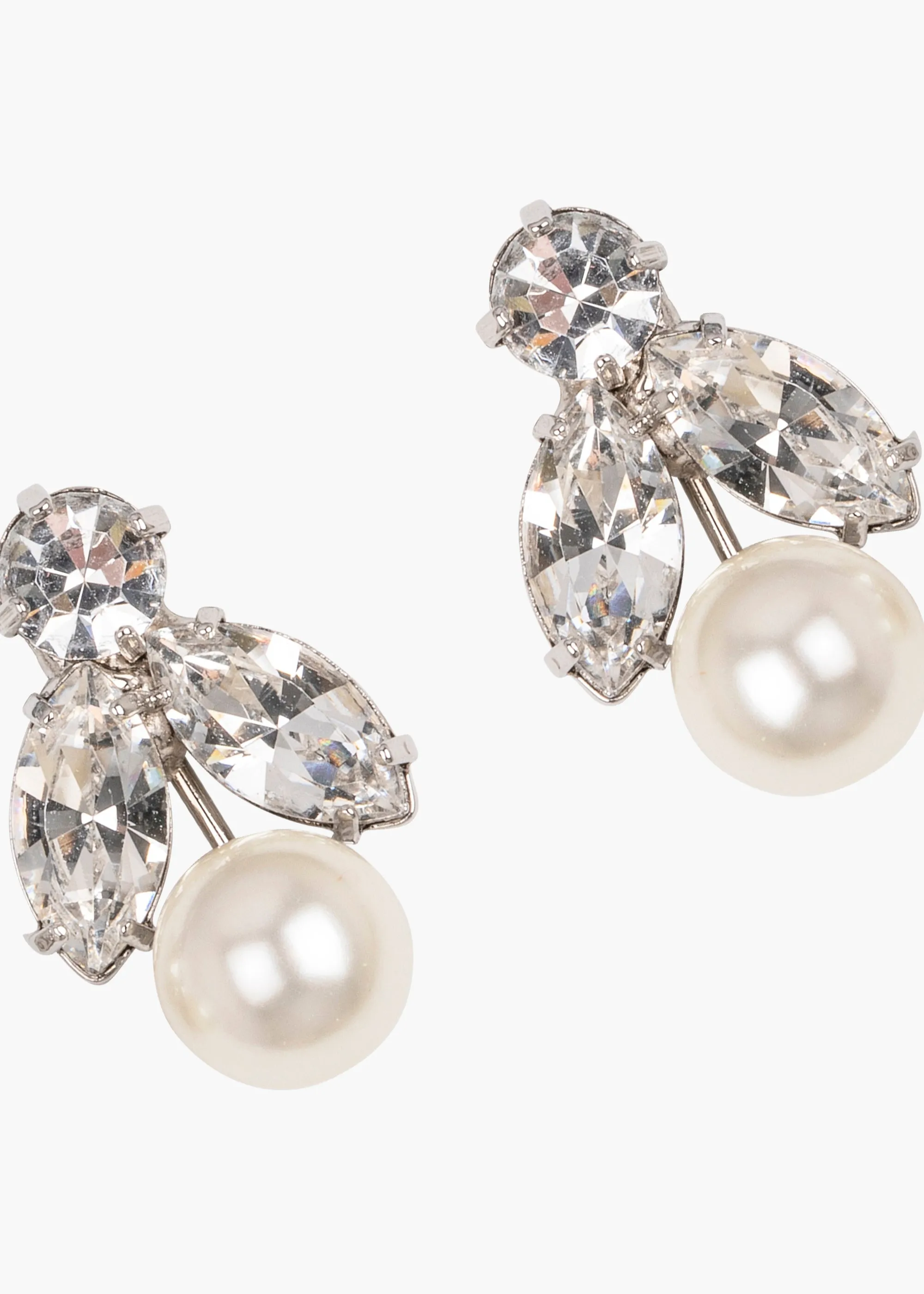 Kaide Earrings -- Crystal Pearl
