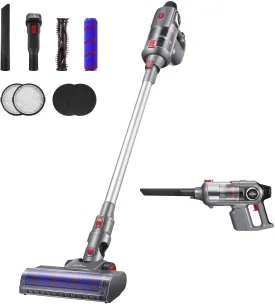 Kealive Cordless Vacuum Cleaner, 23000pa Stick Vacuum 4 in 1,  70 Minutes Runtime,  Rechargeable, Hard Floor Carpet Pet Hair Cleaner