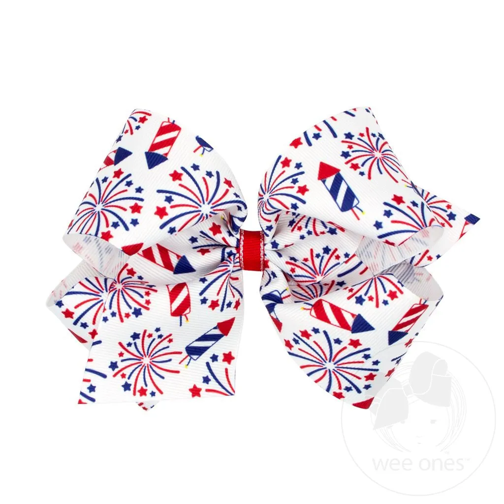 King Firecracker Printed Bow