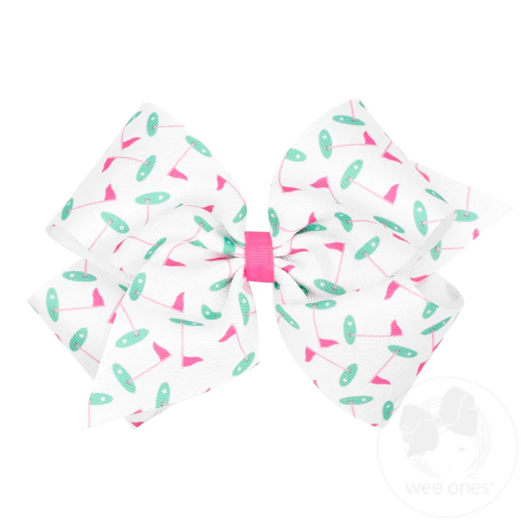King Golf Course Printed Bow