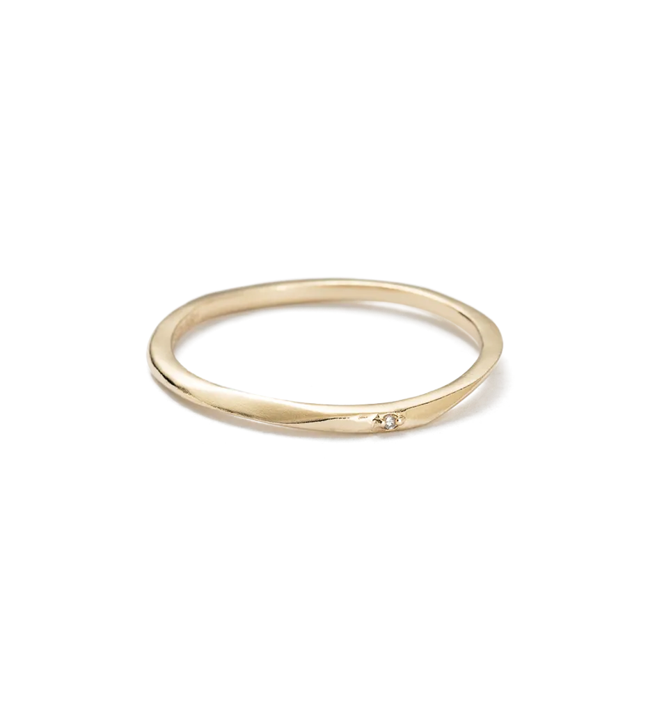 Kirstin Ash 9k Gold Ebb and Flow Diamond Ring