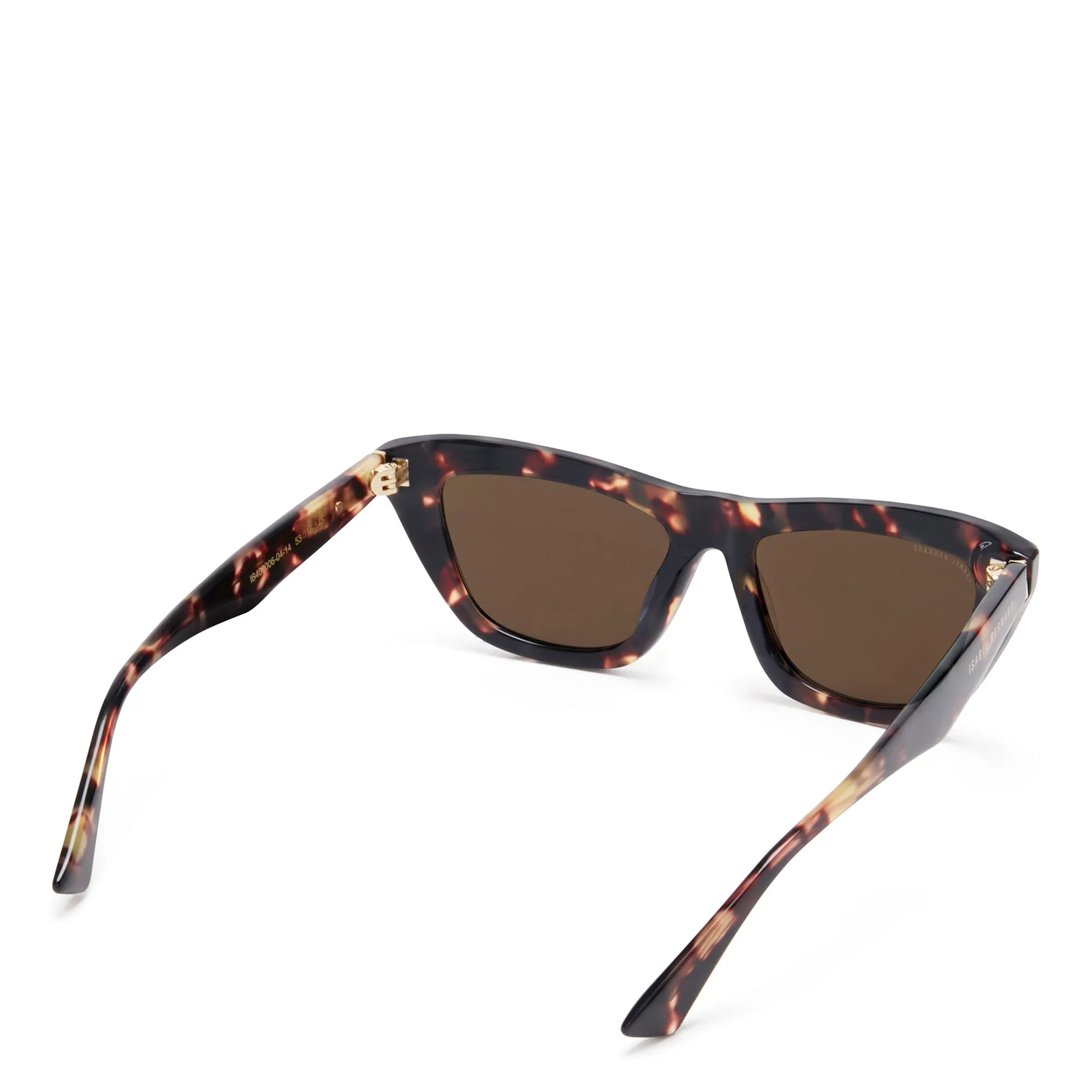 La Villette Roselin brown tortoise cat eye sunglasses with brown lenses