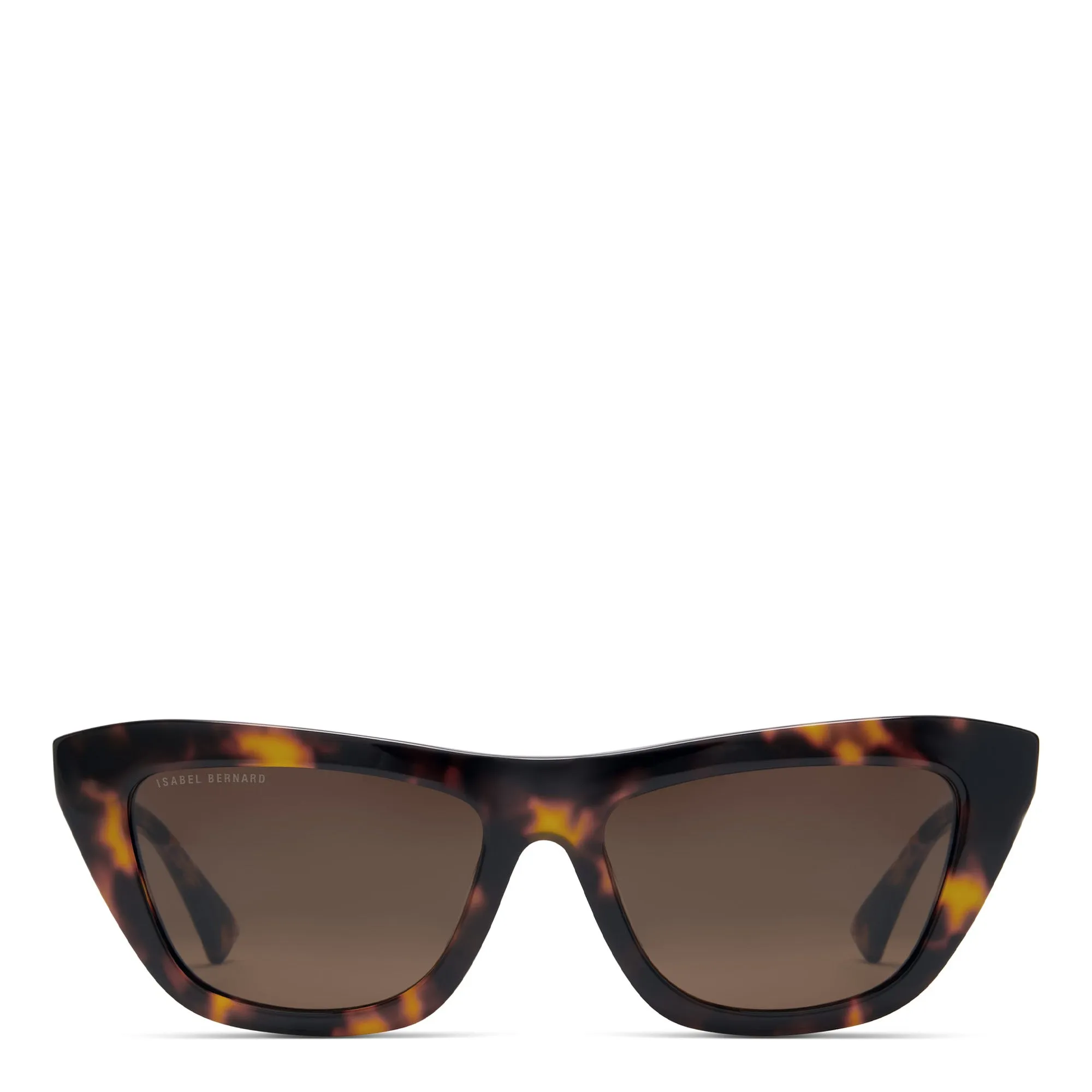 La Villette Roselin brown tortoise cat eye sunglasses with brown lenses