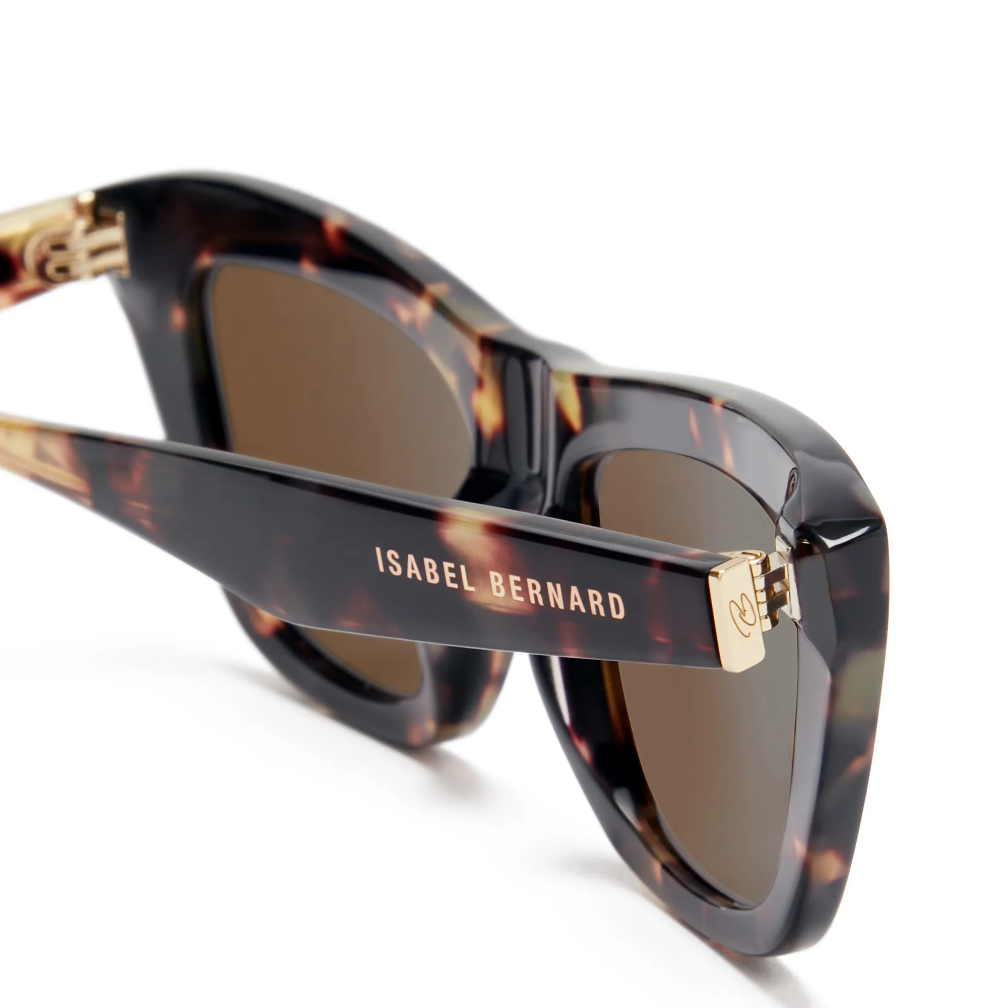 La Villette Roselin brown tortoise cat eye sunglasses with brown lenses