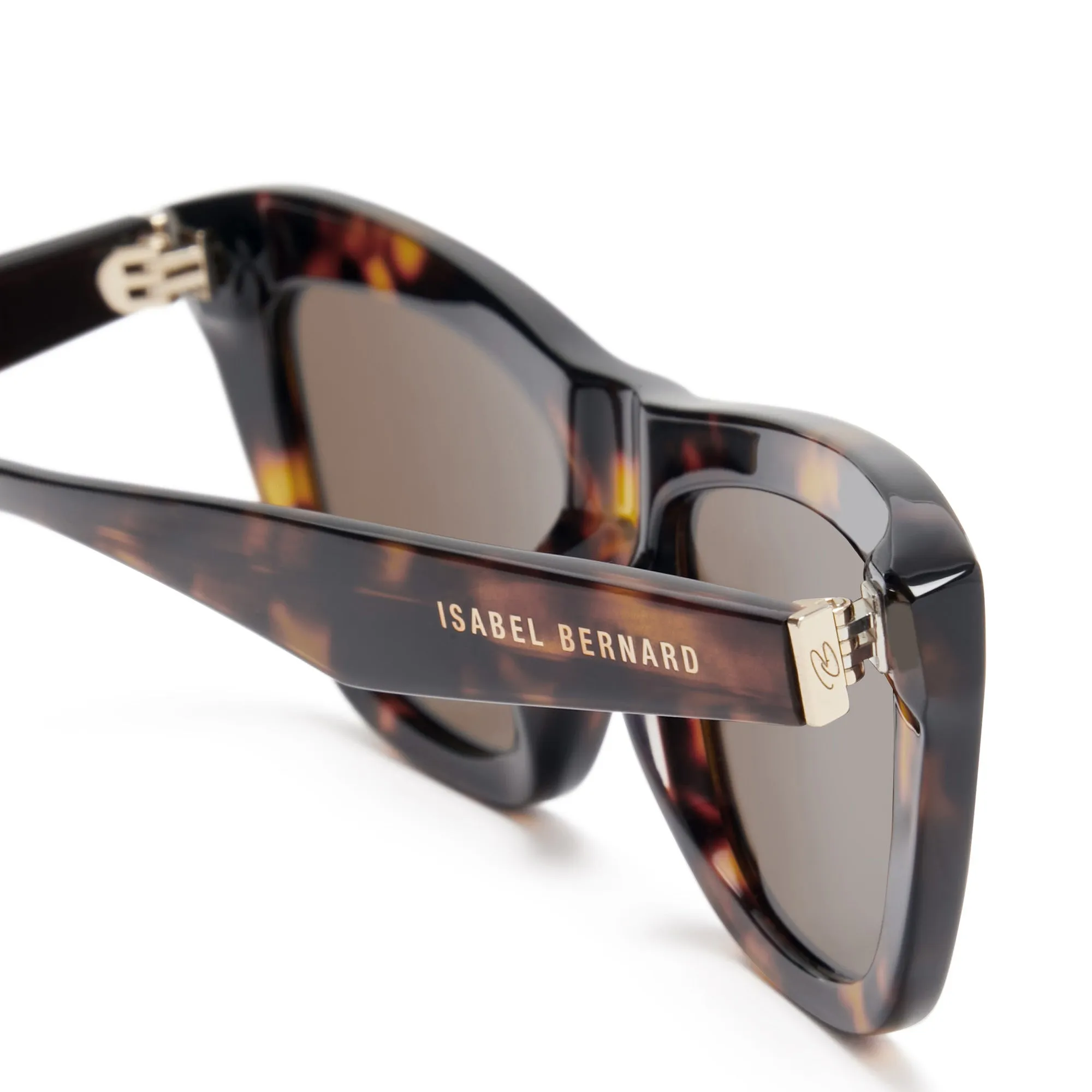 La Villette Roselin brown tortoise cat eye sunglasses with brown lenses