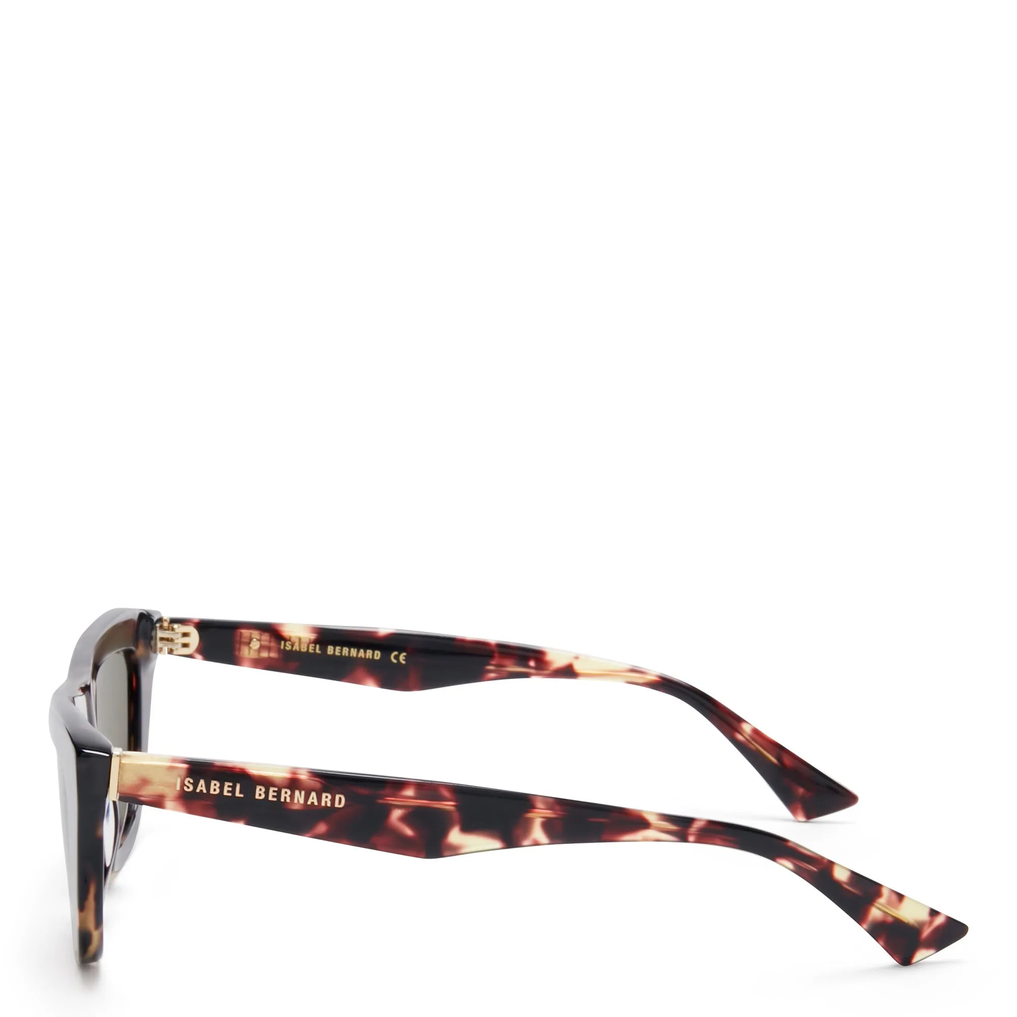 La Villette Roselin brown tortoise cat eye sunglasses with brown lenses