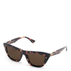 La Villette Roselin brown tortoise cat eye sunglasses with brown lenses