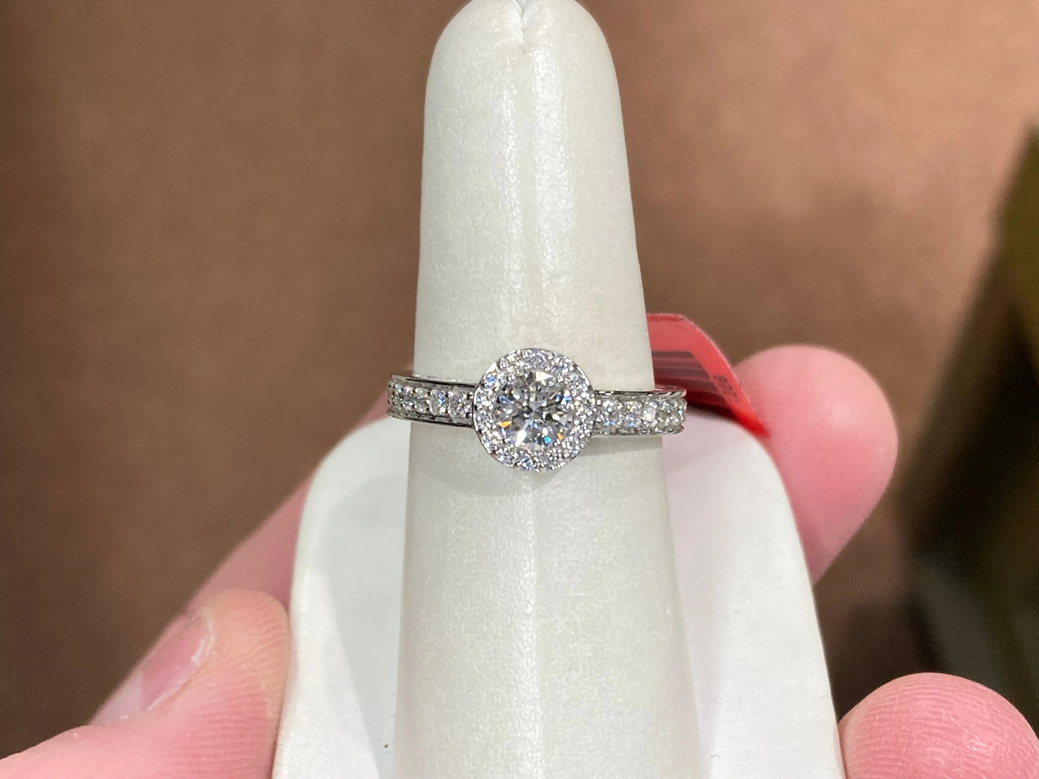 Lab Grown Diamond Engagement Ring White gold