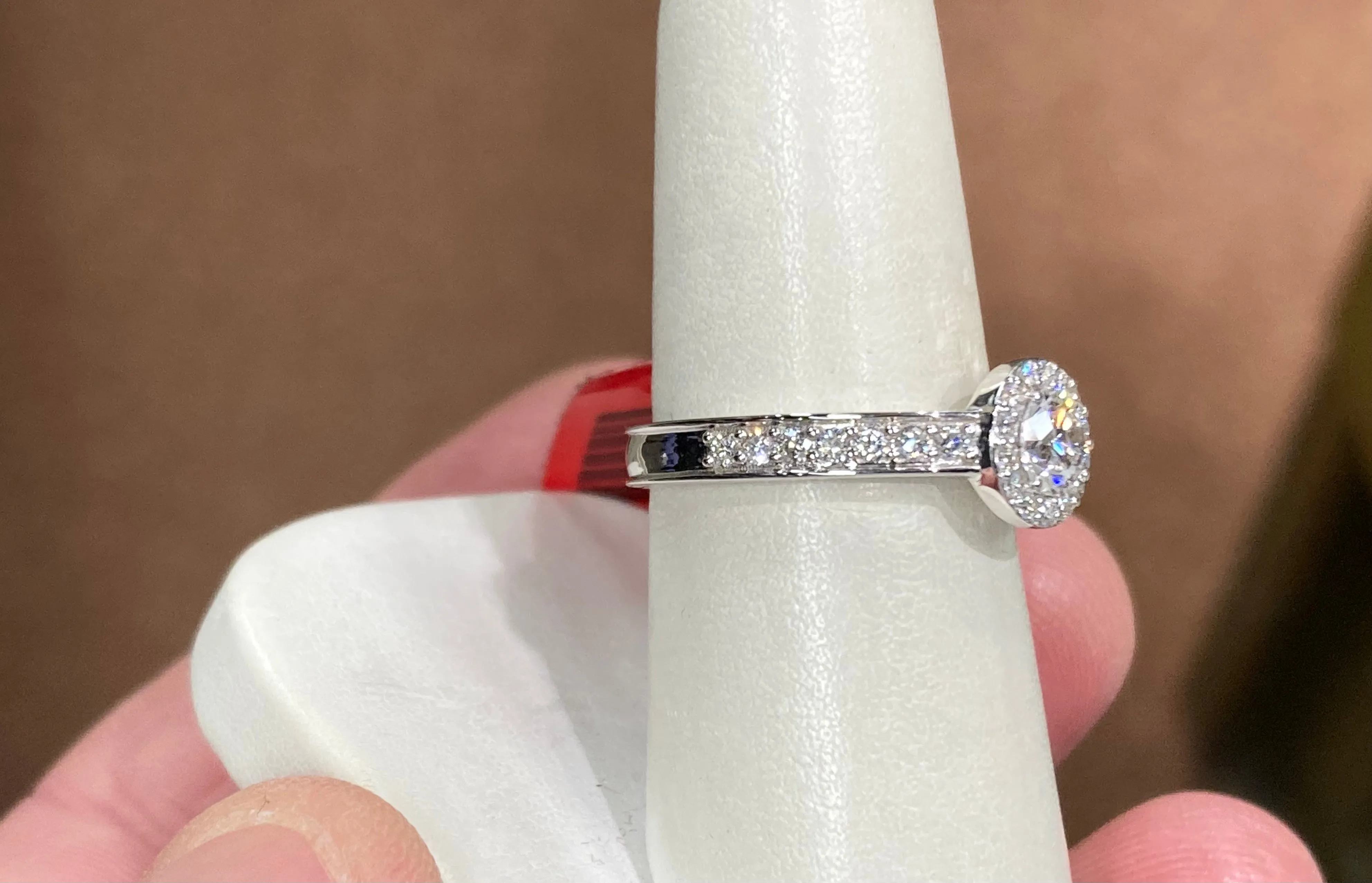 Lab Grown Diamond Engagement Ring White gold