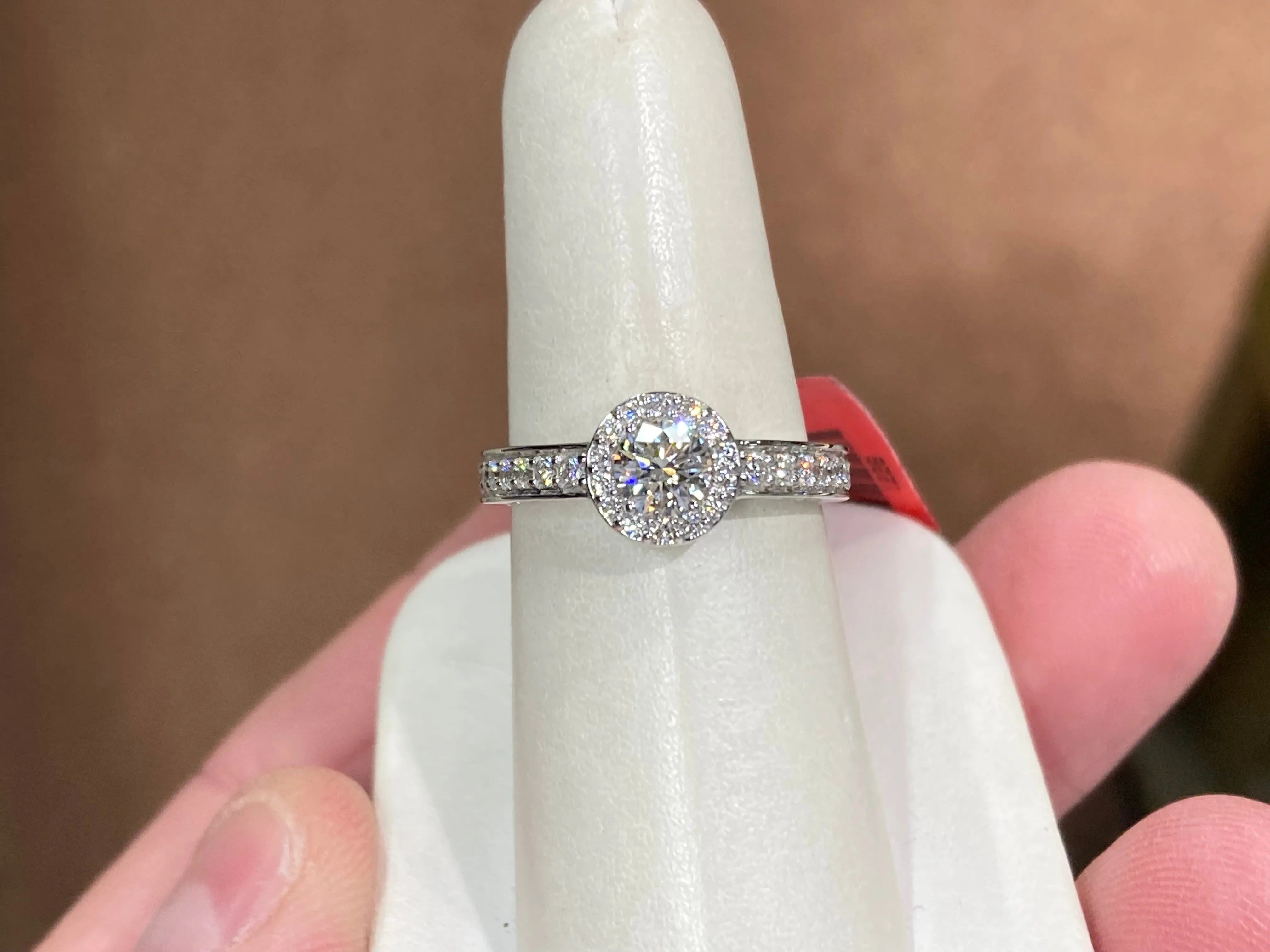 Lab Grown Diamond Engagement Ring White gold