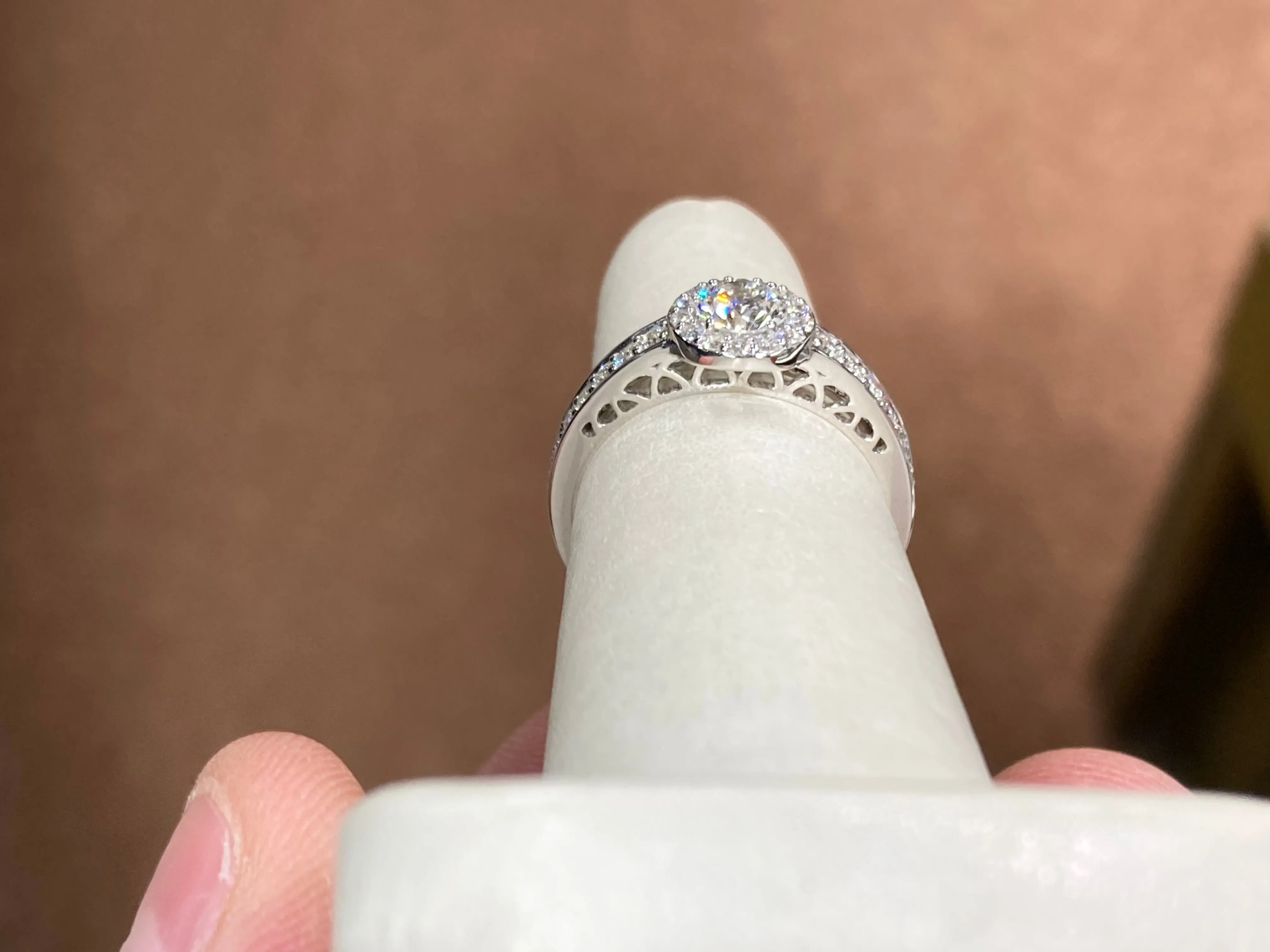 Lab Grown Diamond Engagement Ring White gold