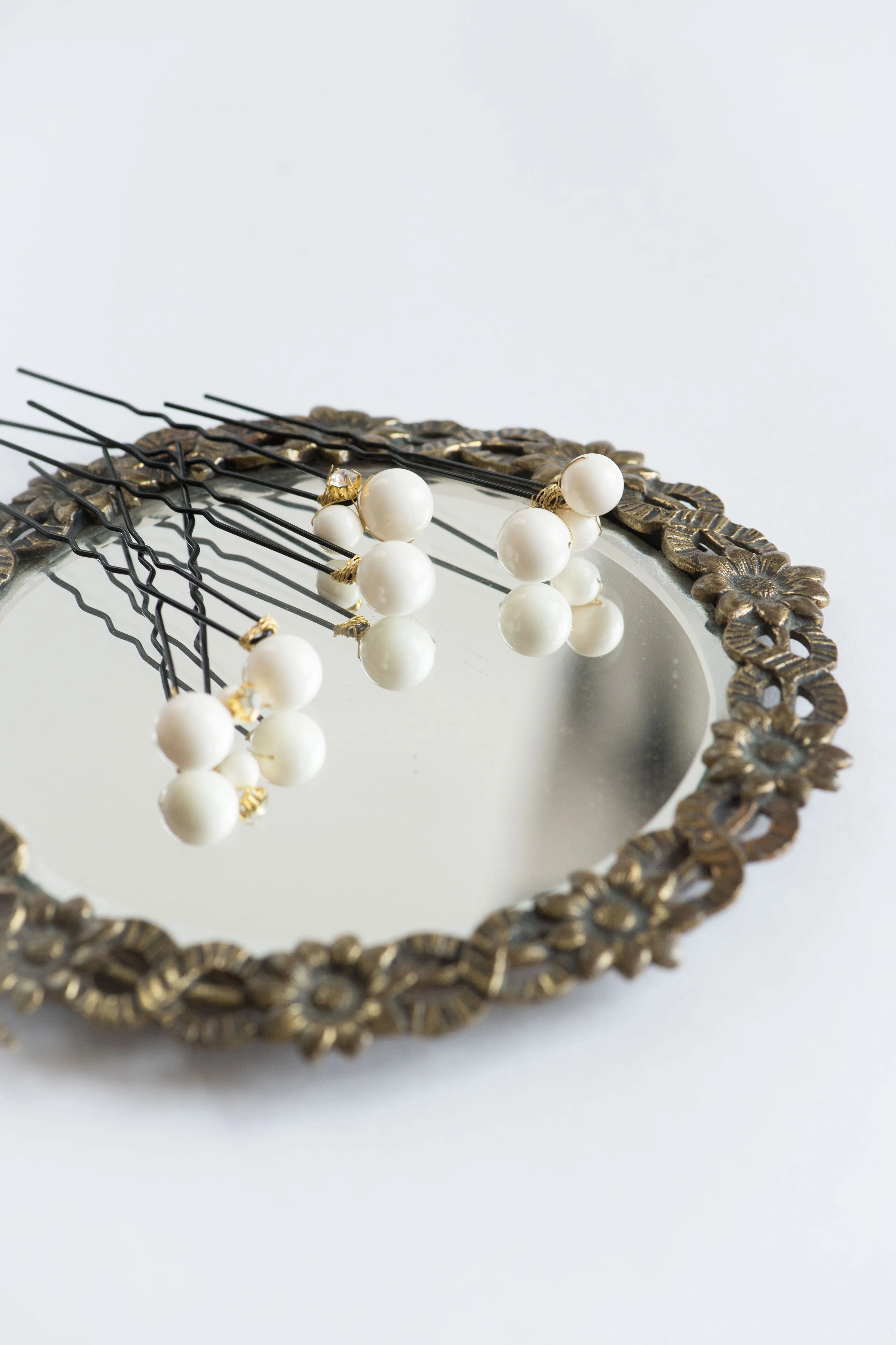 Large pearl hair pins - ALSA