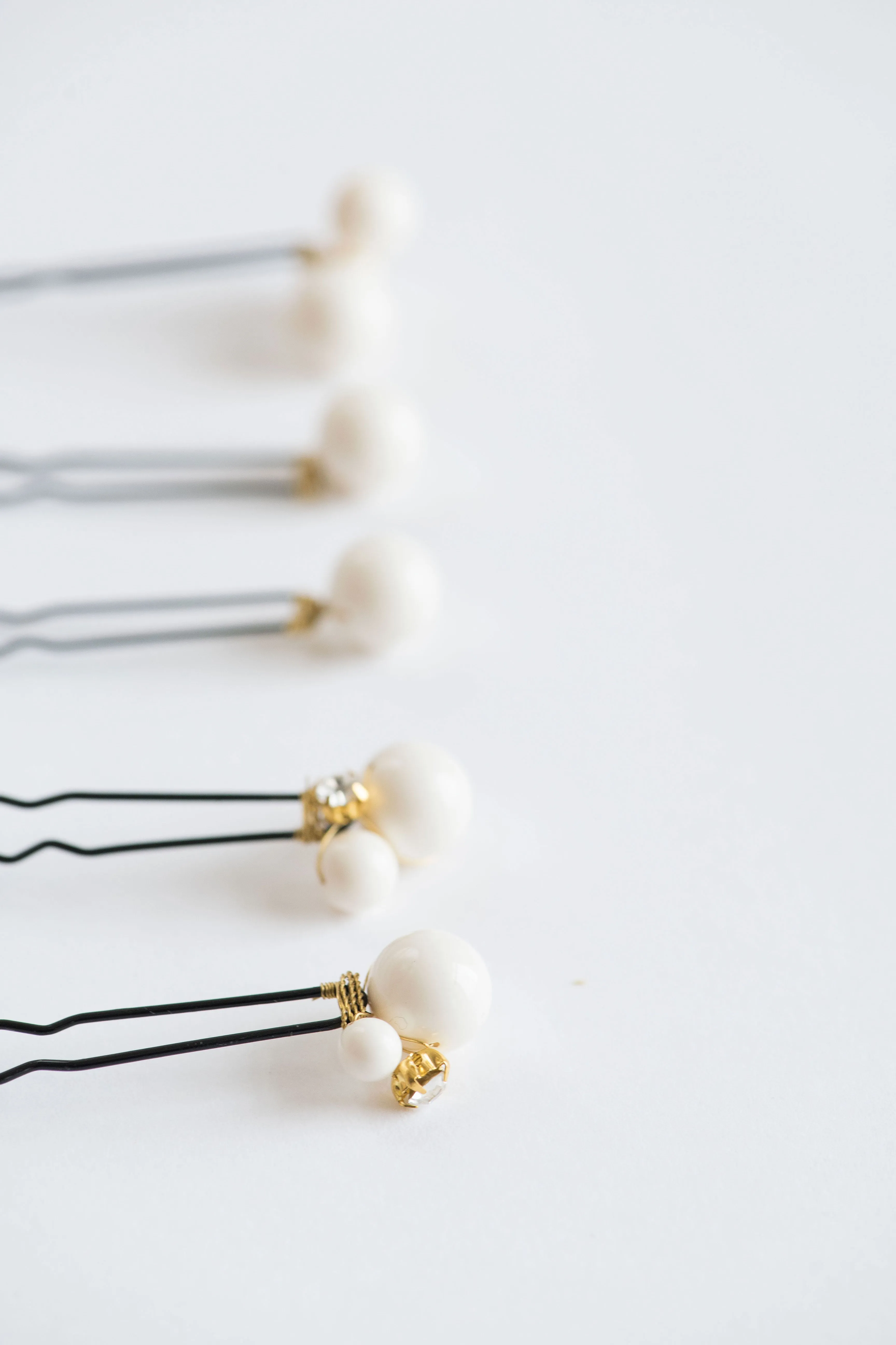 Large pearl hair pins - ALSA