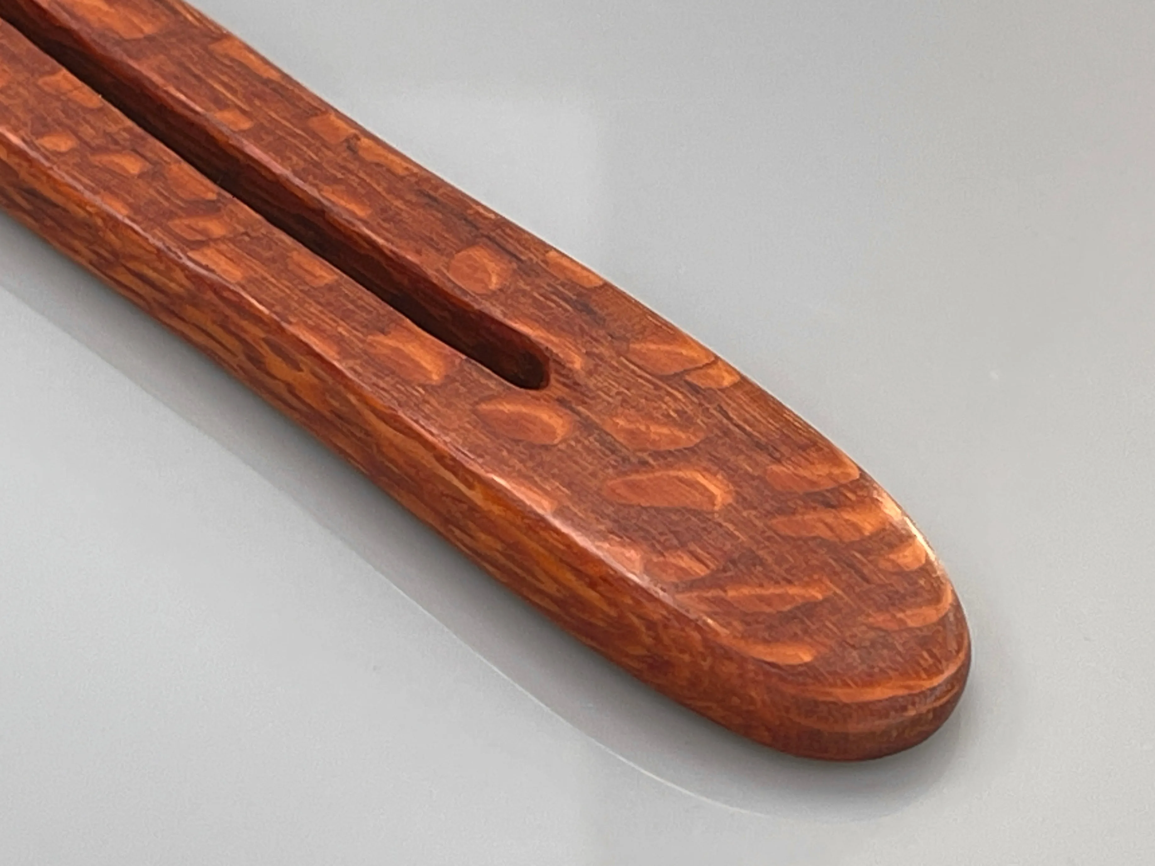 Leopardwood wood hair pin, red wooden hair pin, wooden hair fork, wood hair pick