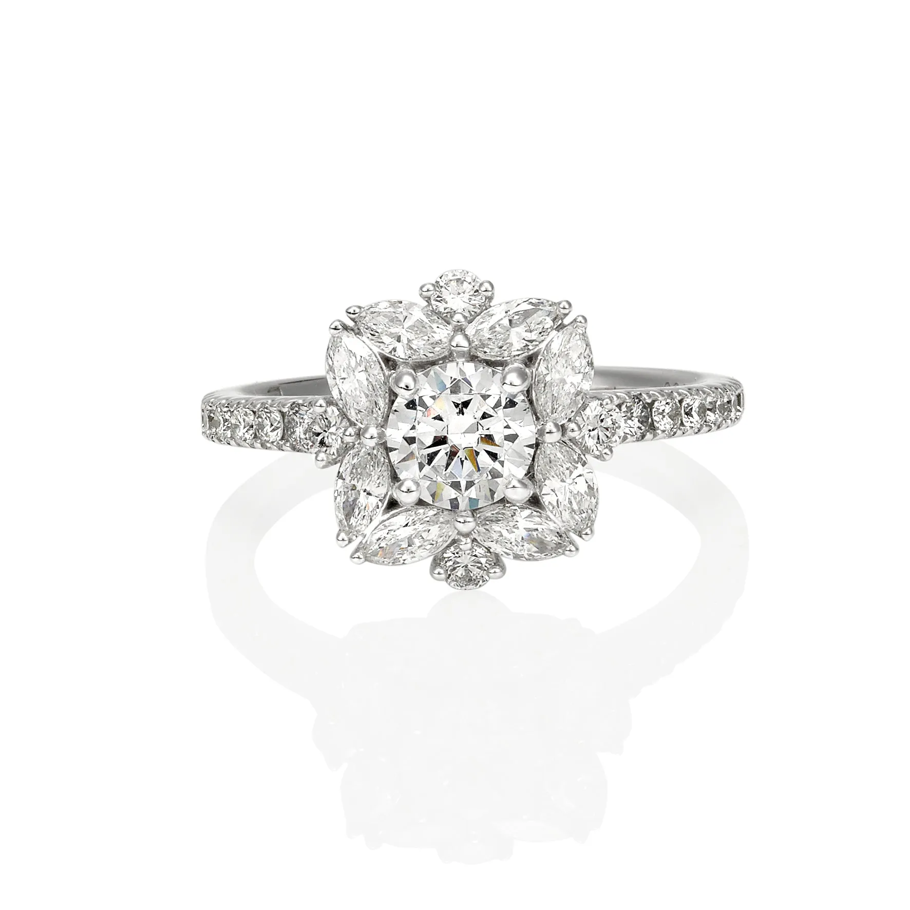 Levendi Art Deco Style Diamond Ring