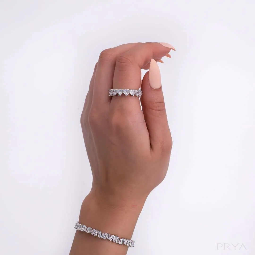 Love Heart CZ Ring