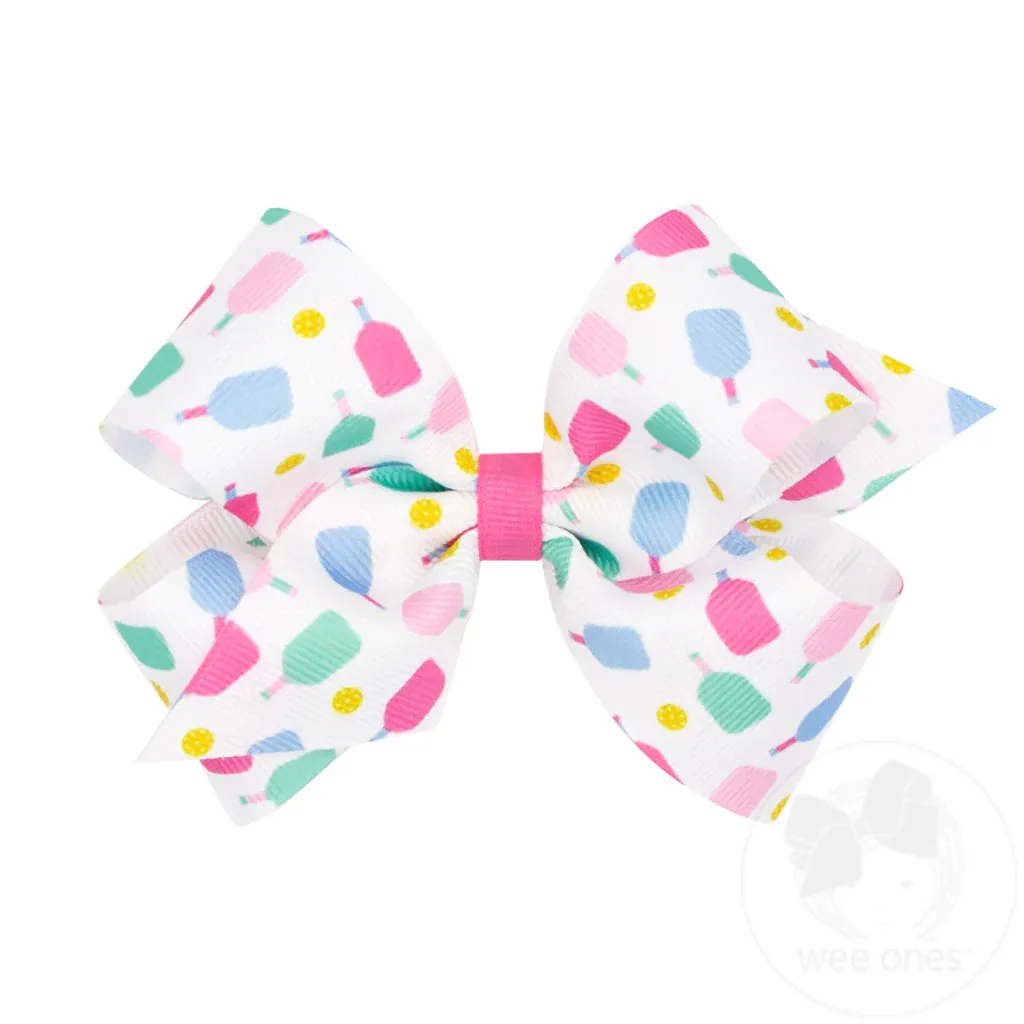 Medium Pickleball Printed Bow