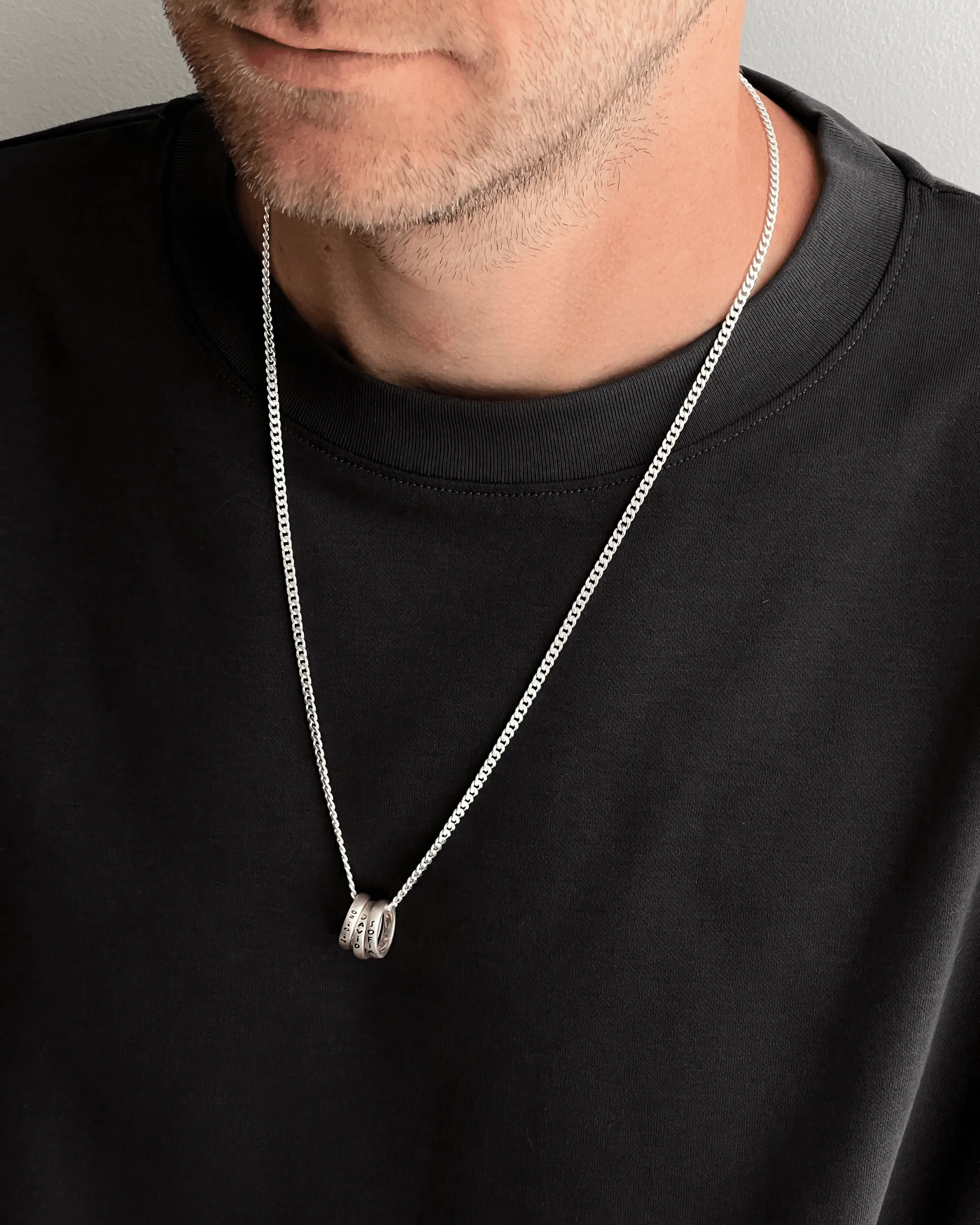 Men Circle of Life Necklace - 18K Gold Vermeil