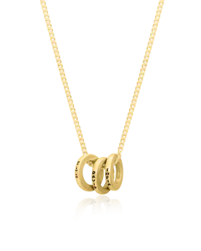 Men Circle of Life Necklace - 18K Gold Vermeil