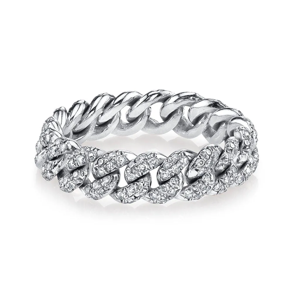 MINI ME DIAMOND PAVE MINI LINK RING