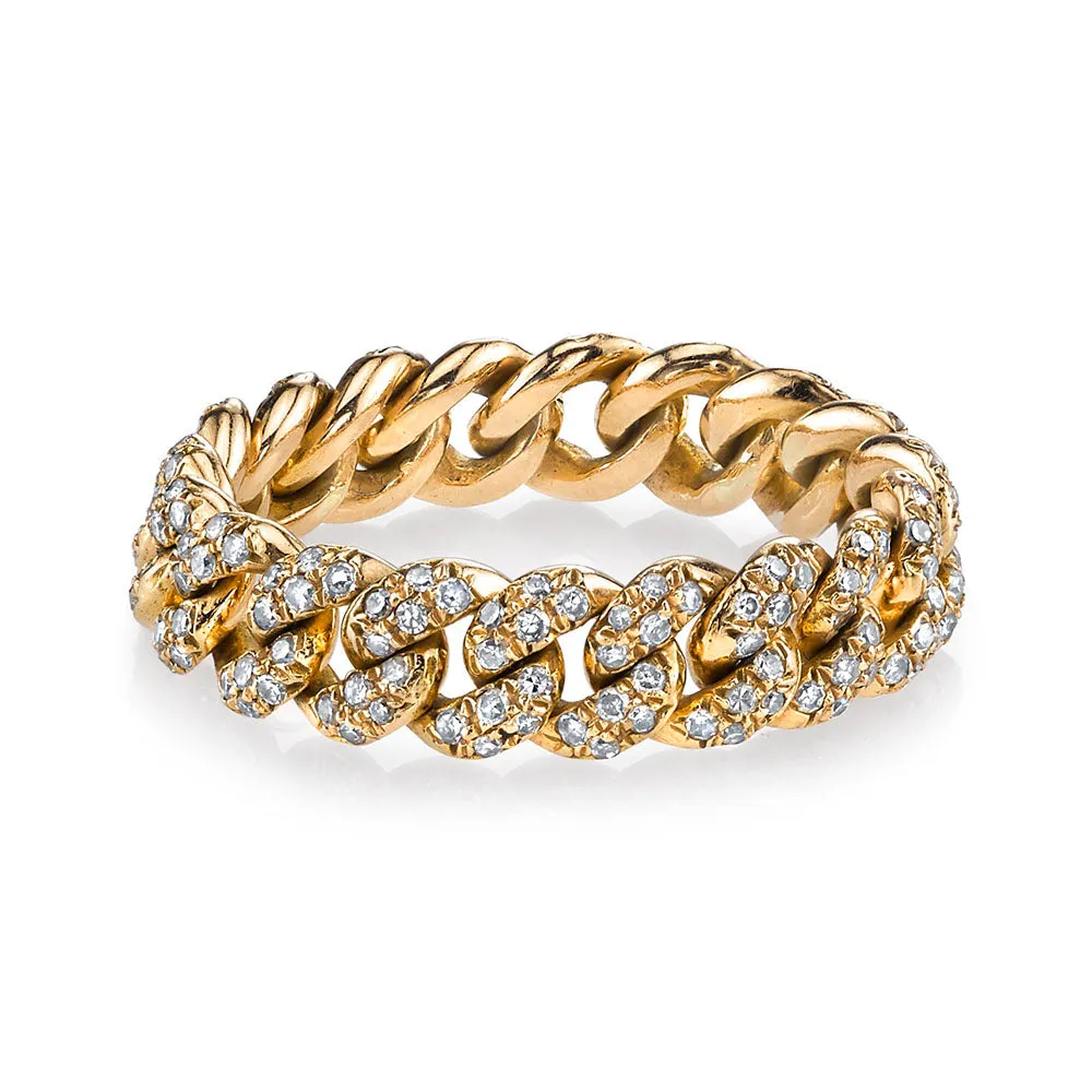 MINI ME DIAMOND PAVE MINI LINK RING