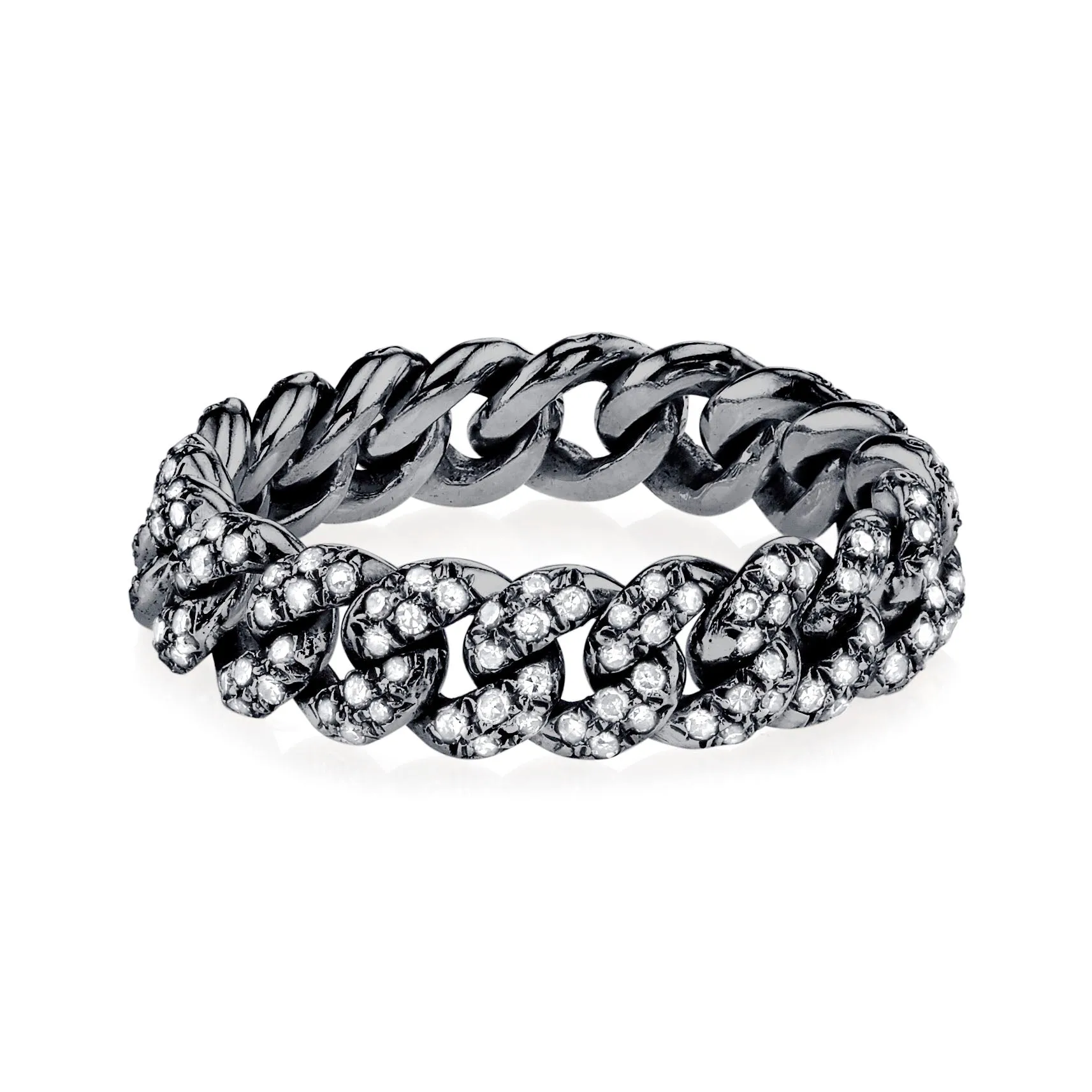 MINI ME DIAMOND PAVE MINI LINK RING