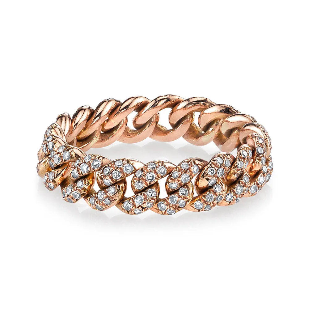 MINI ME DIAMOND PAVE MINI LINK RING