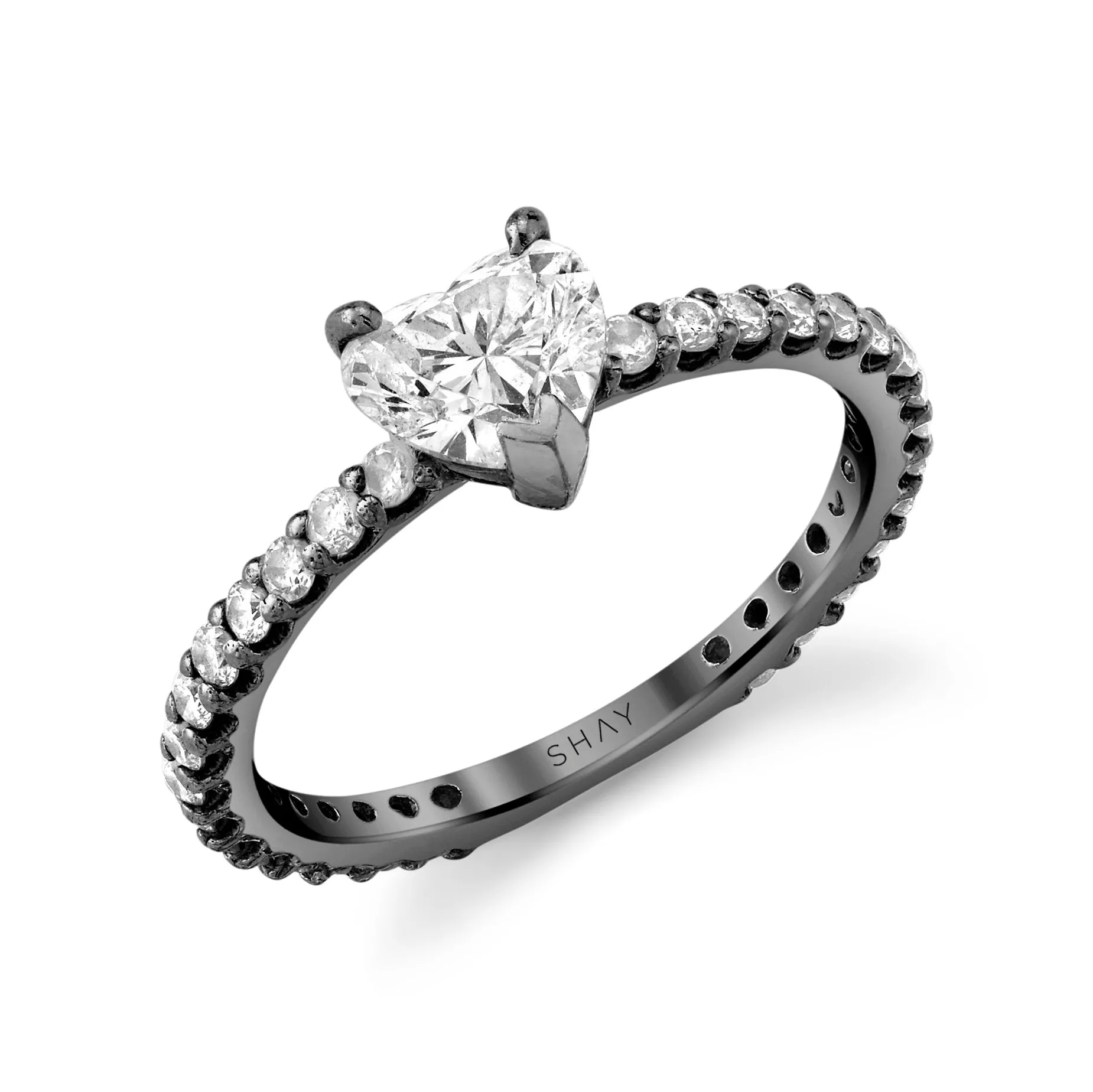 MINI ME DIAMOND SOLITAIRE HEART RING