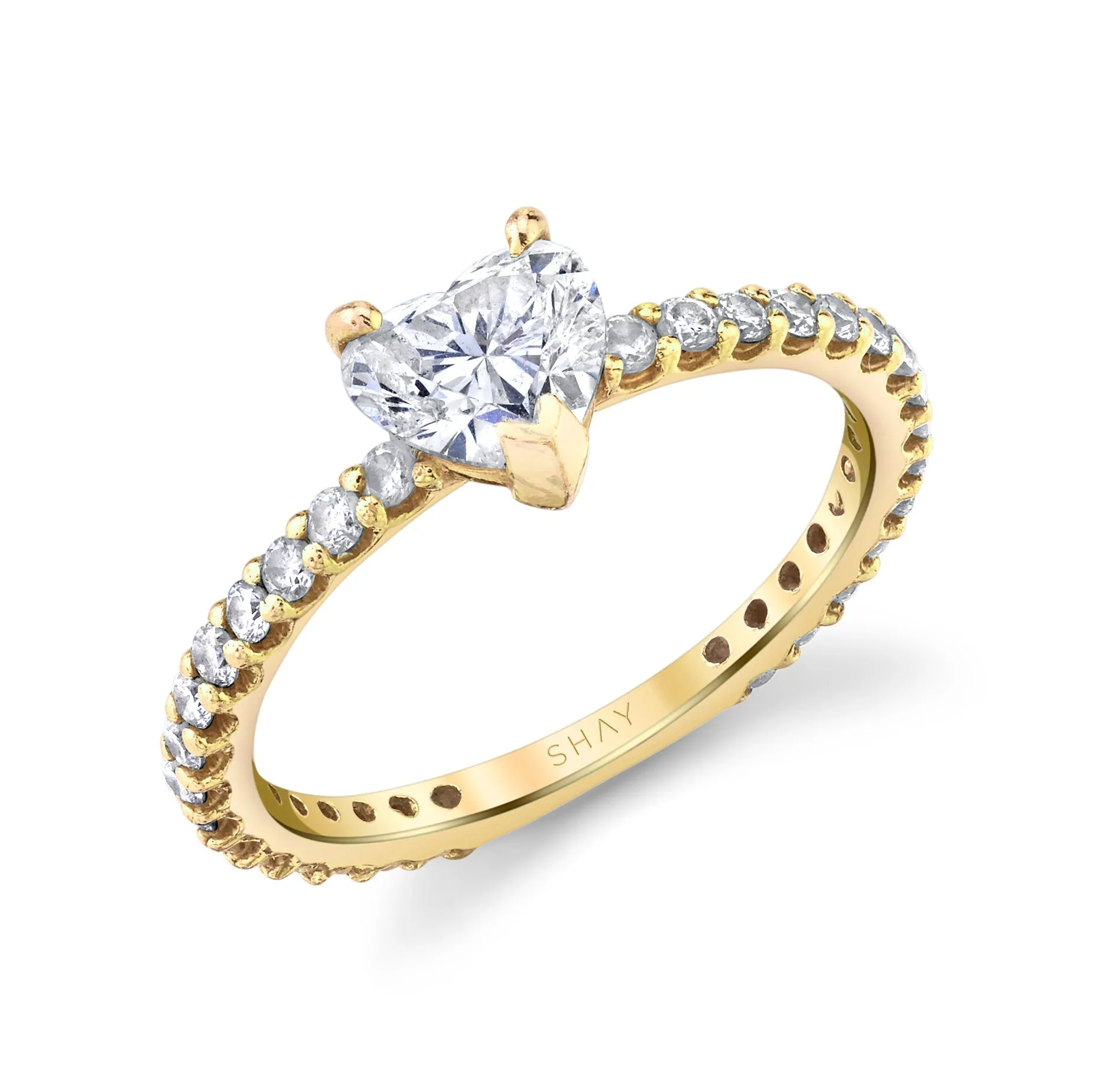 MINI ME DIAMOND SOLITAIRE HEART RING