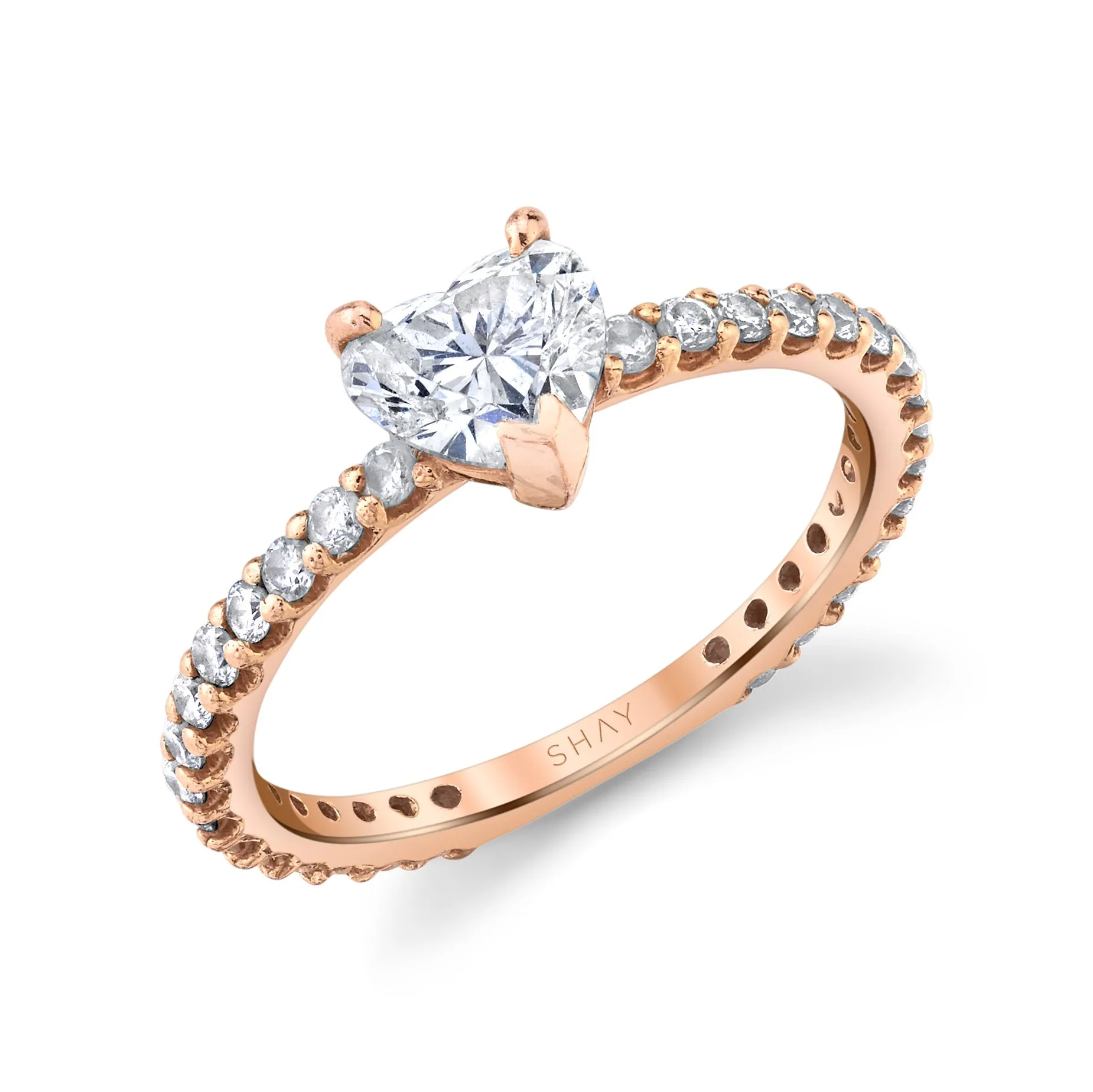 MINI ME DIAMOND SOLITAIRE HEART RING